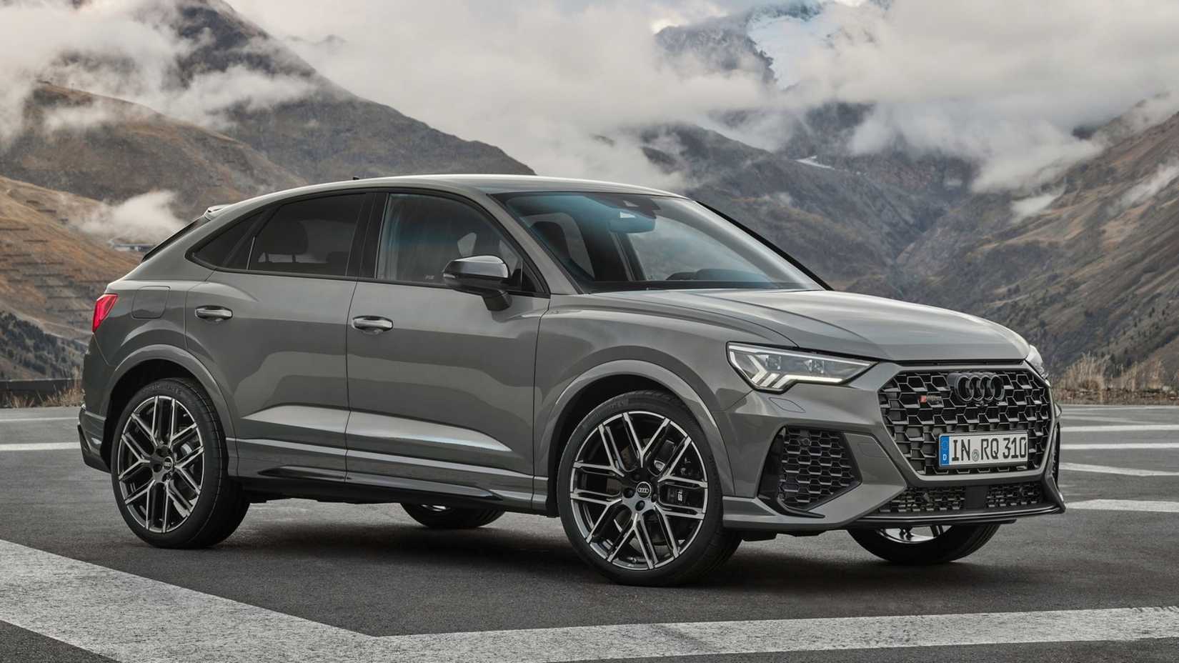 audi rs q3 front quarter gray