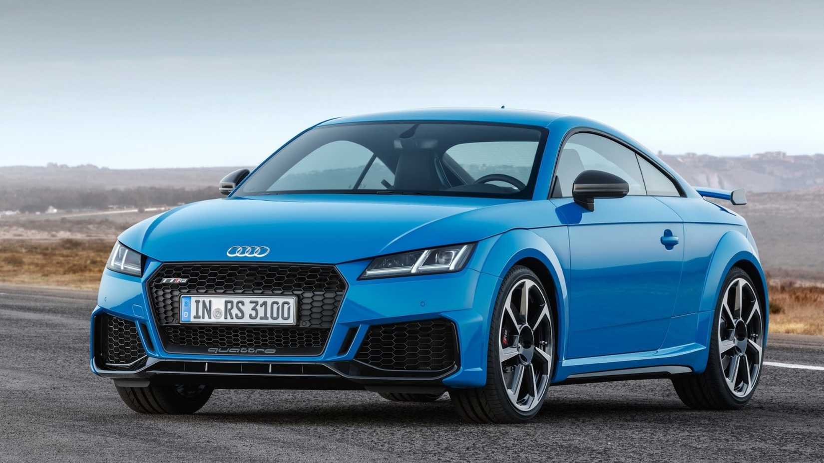 Audi TT RS Blue Front Angle