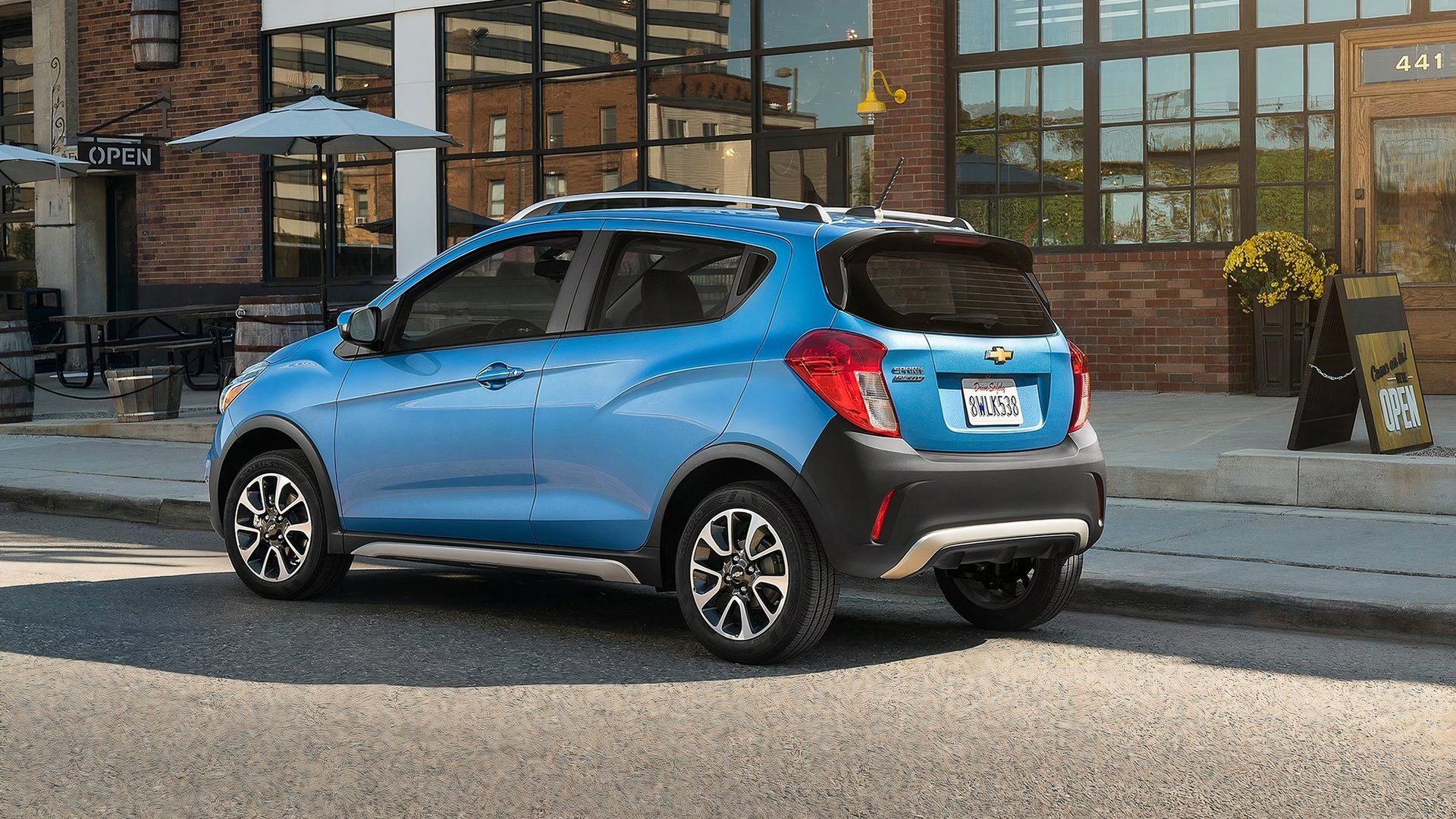 2017 Chevrolet Spark Activ 3/4 rear view