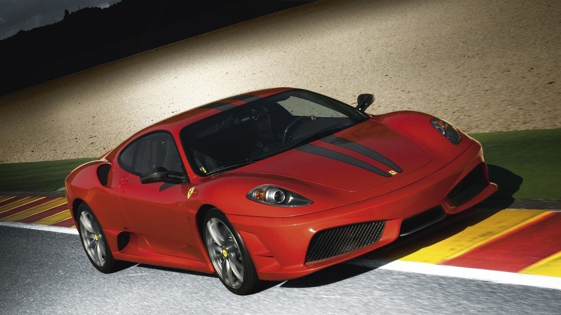 ferrari 430 scuderia front quarter red