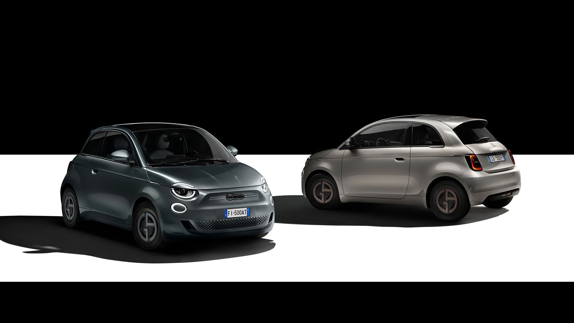 Fiat 500e Giorgio Armani group shot