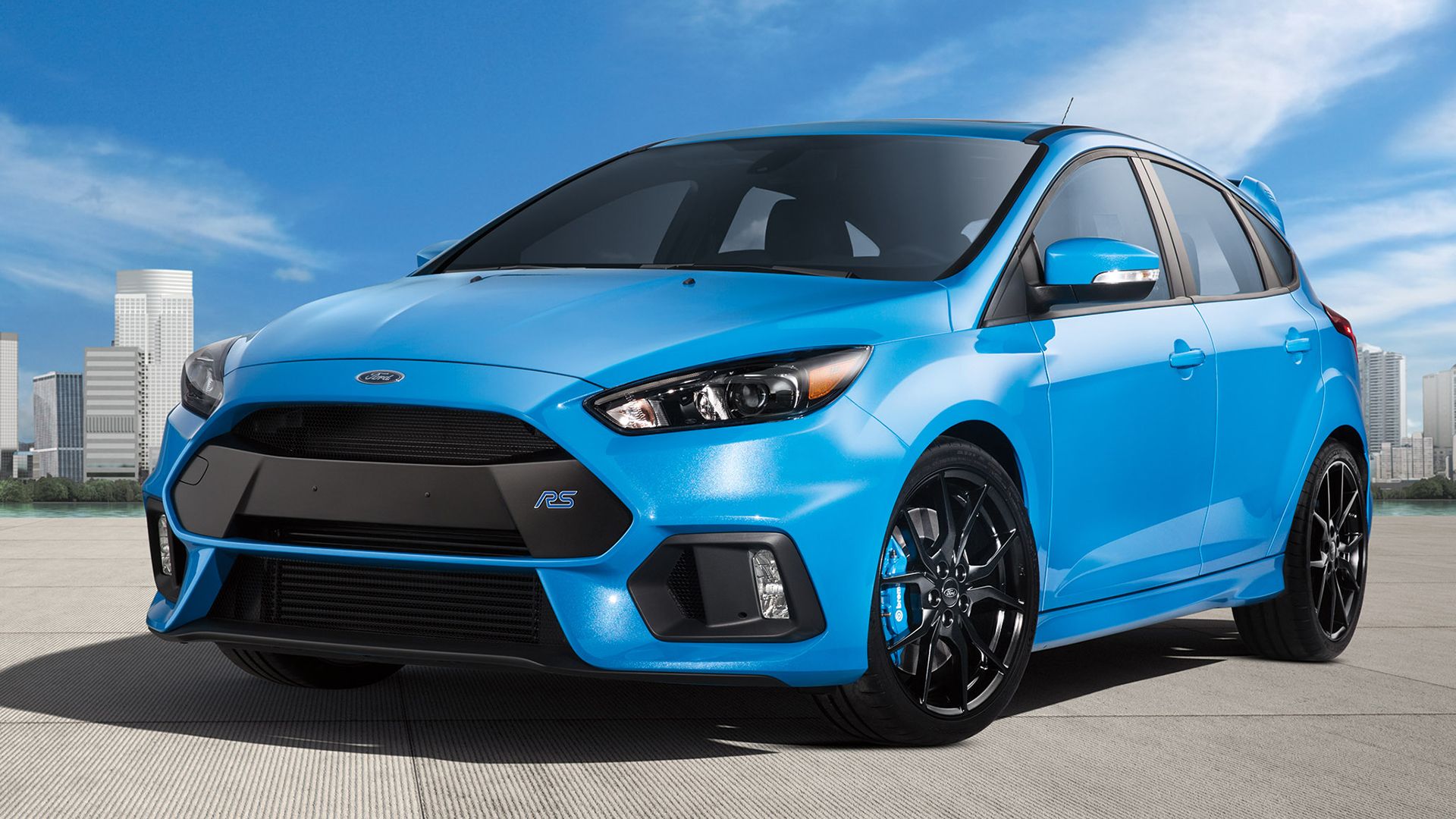 Ford Focus RS blue