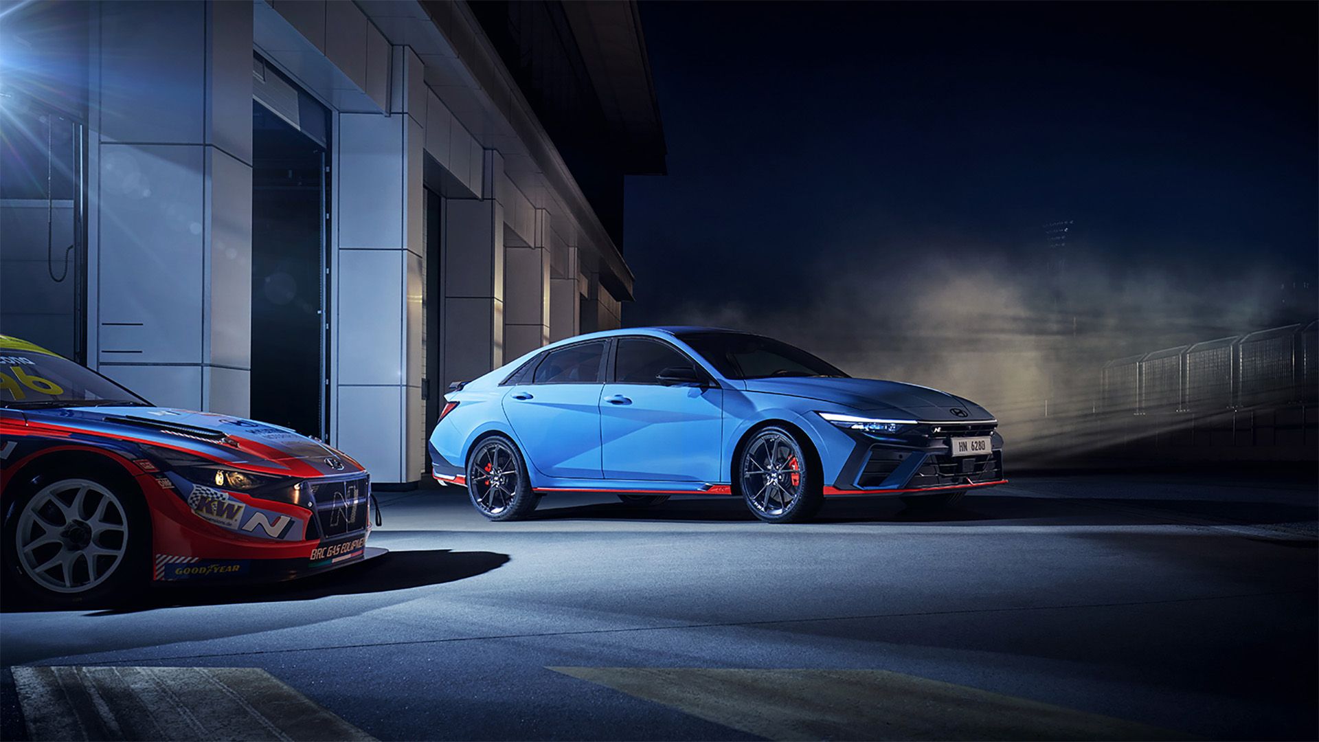 2024 Hyundai Elantra N Hero Shot of production model