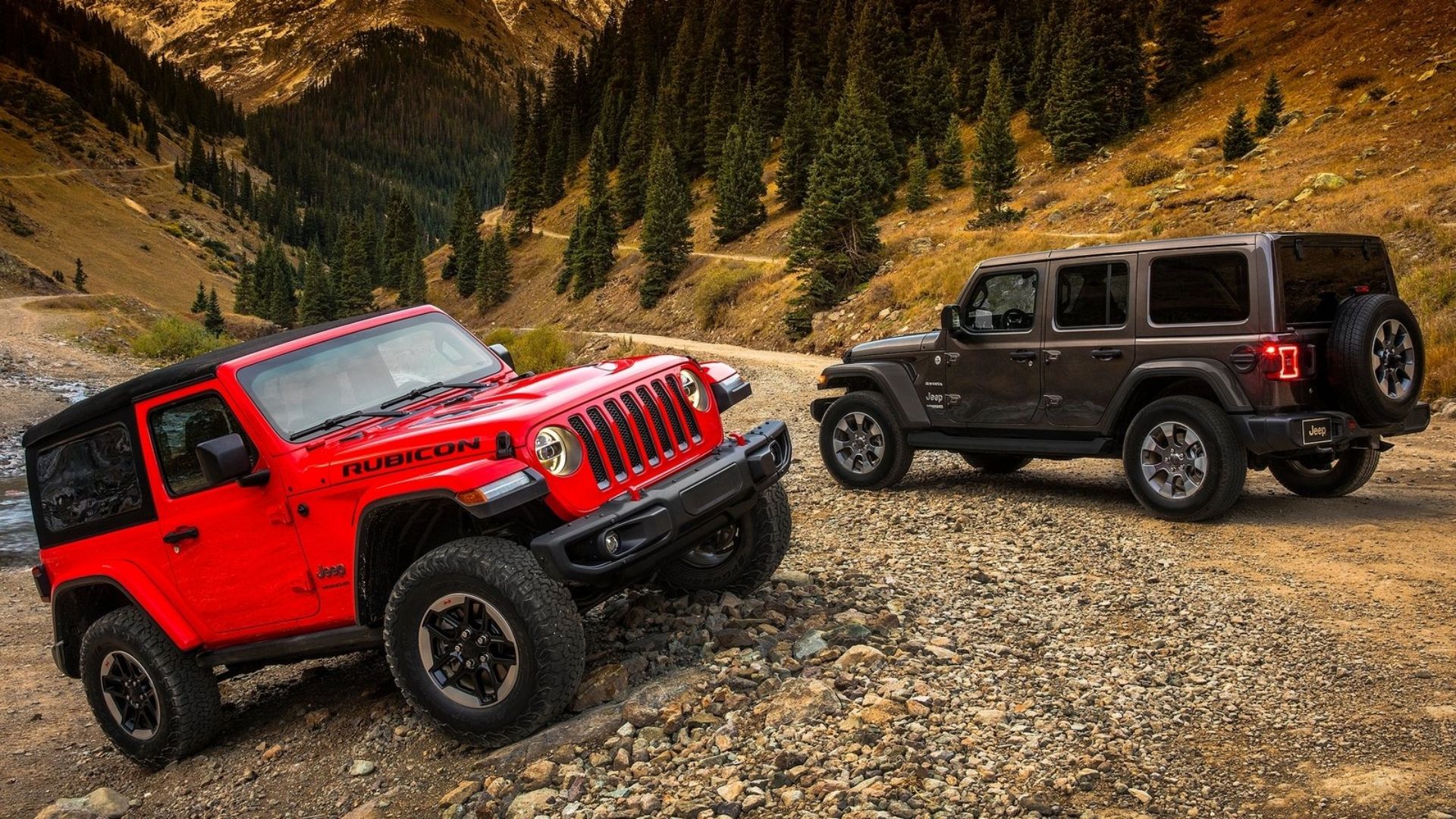 jeep wrangler double trouble red and black