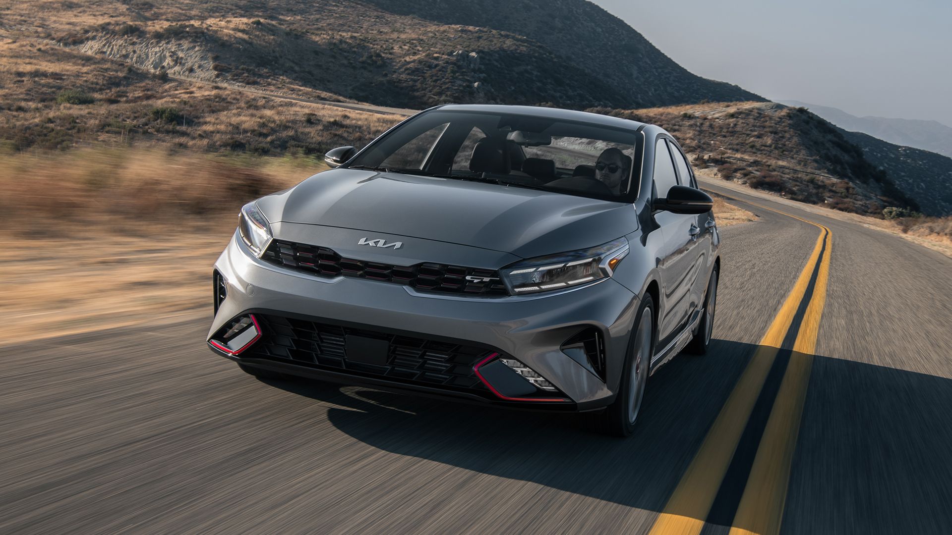 Kia Forte driving