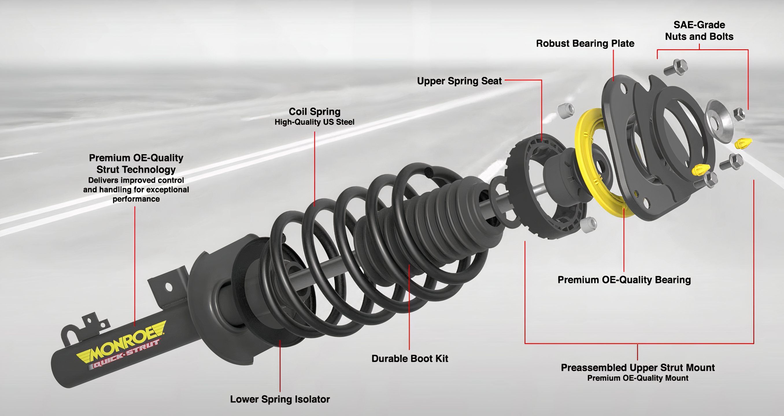 Macpherson strut spring discount
