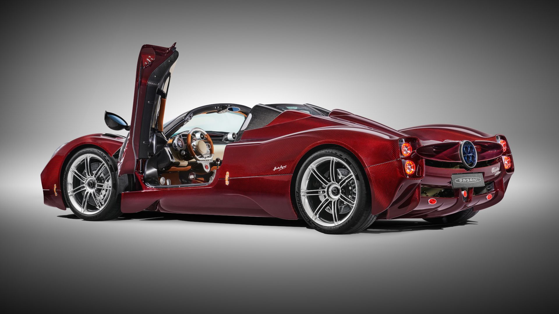 Pagani Utopia Roadster 010202 Tre quarti posteriore aperta portiera aperta