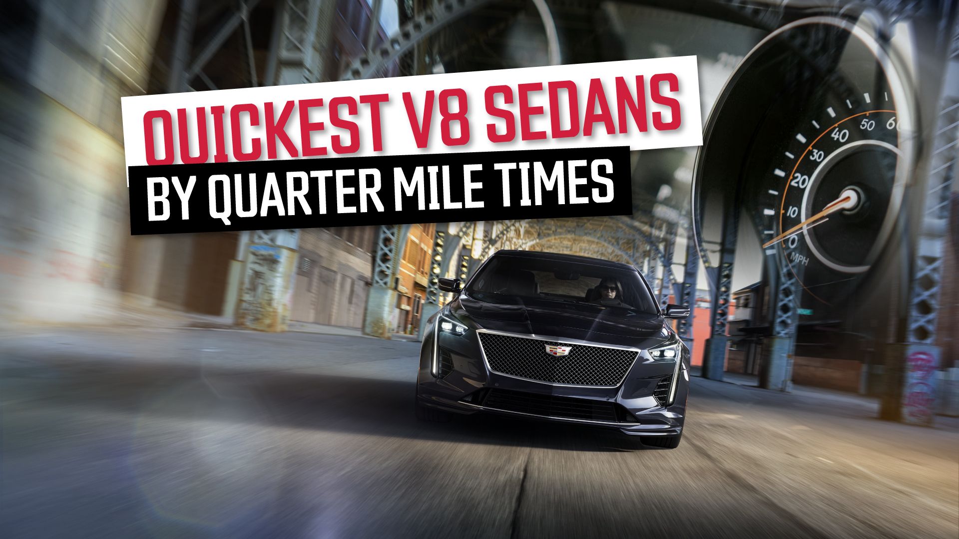 The Most Rapid American V8 Sedans Ever Made, Ranked By Quarter-Mile Times