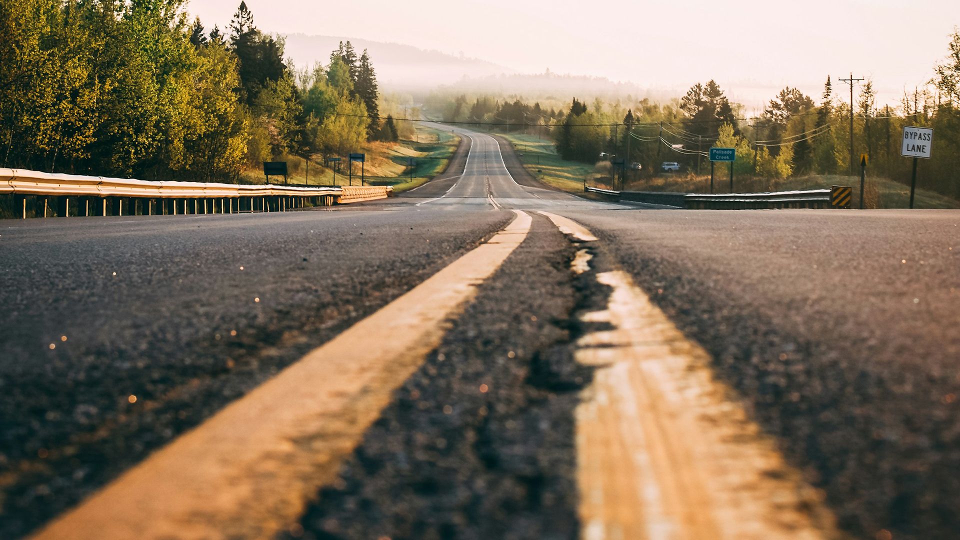 Damaged road