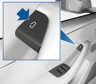 Tesla door release button