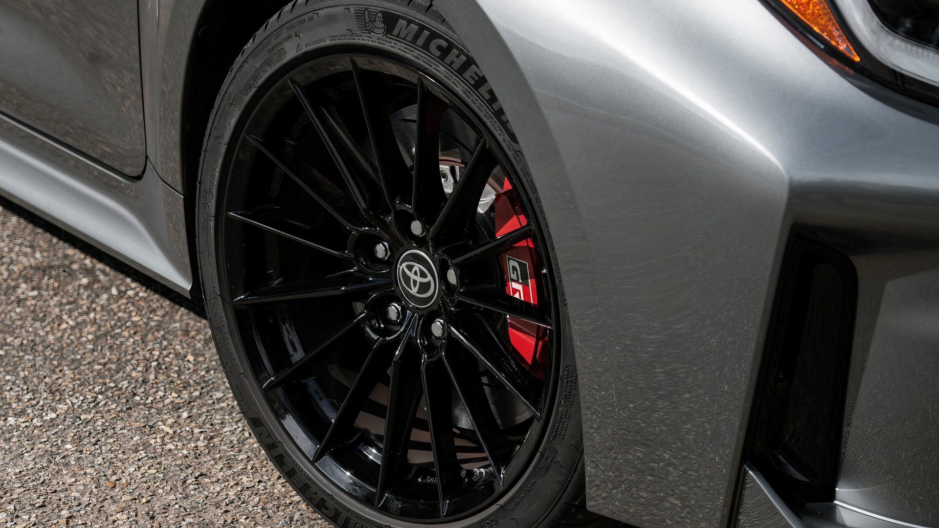 Toyota GR Corolla, closeup of wheel