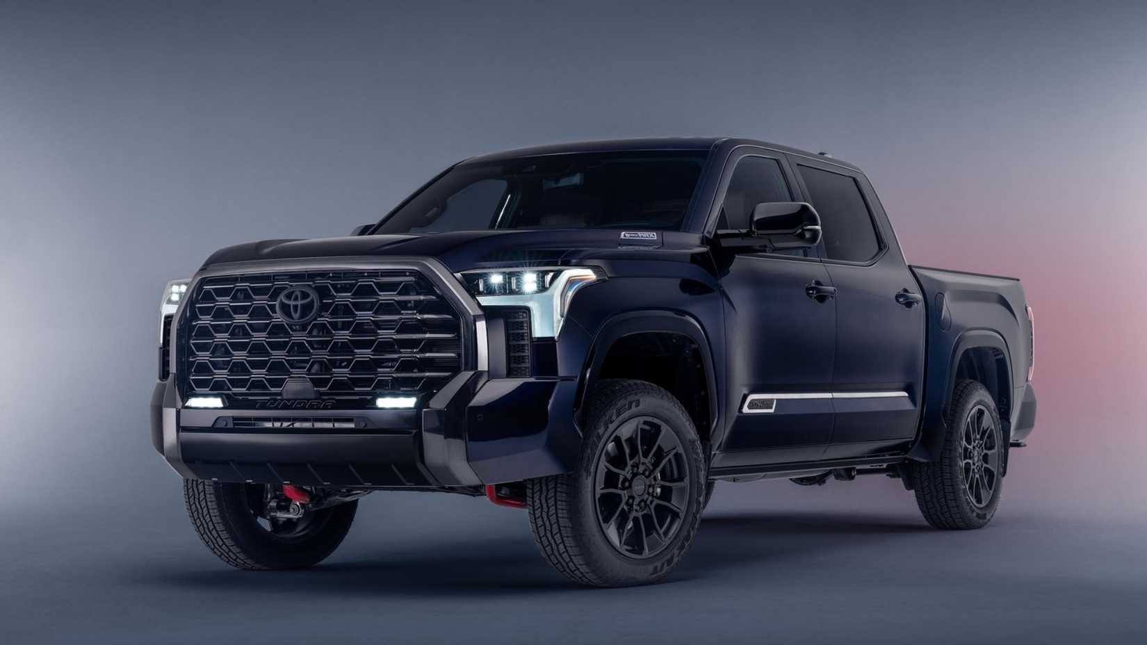 toyota tundra 1794 edition front quarter black