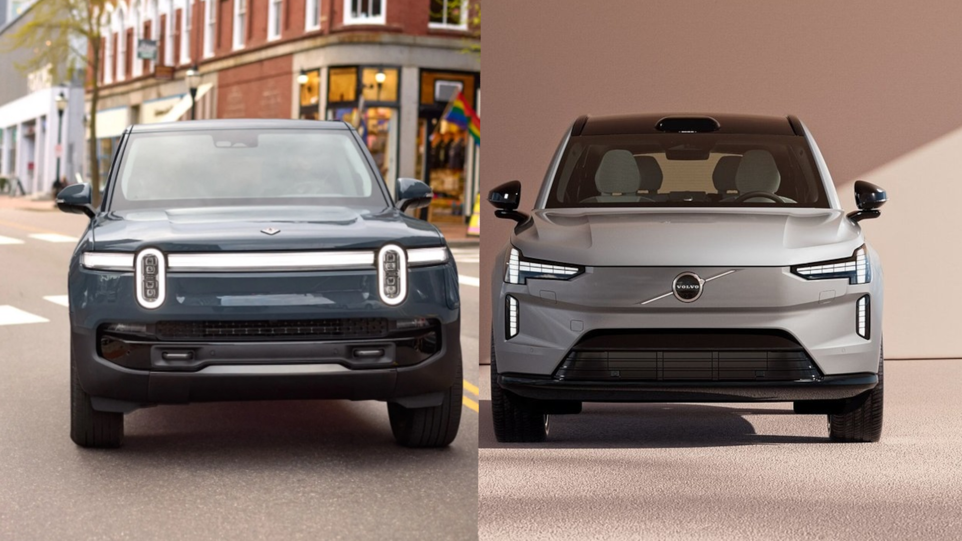volvo ex90 and Rivian r1s