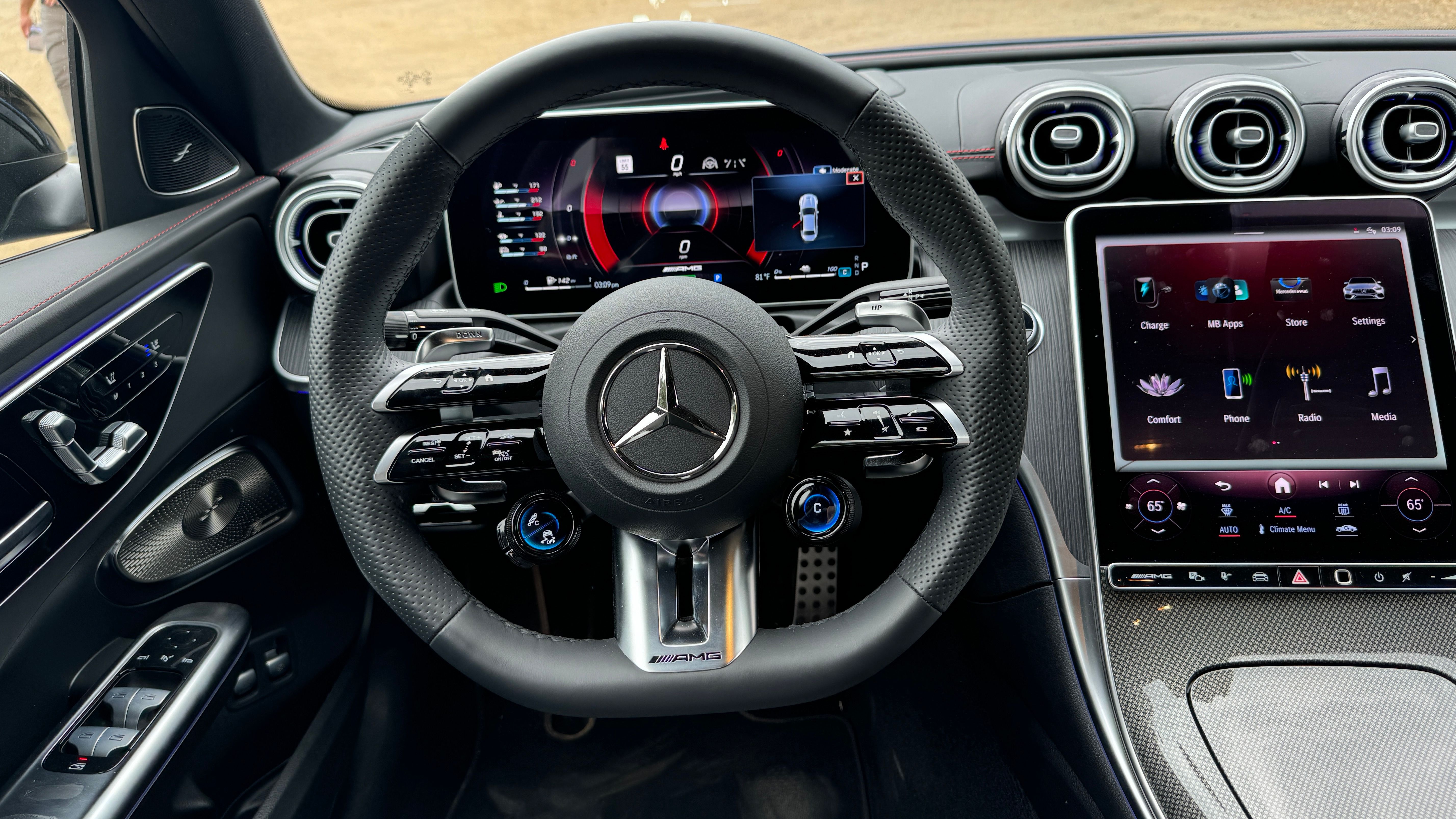 2024 Mercedes-AMG C63 steering wheel