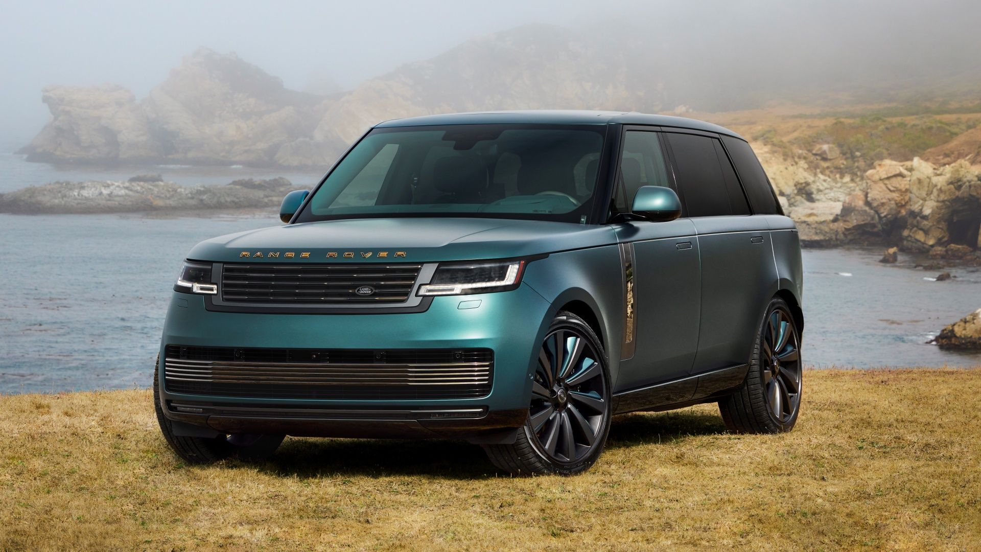 The 2024 Range Rover SV Carmel Edition parked on grass