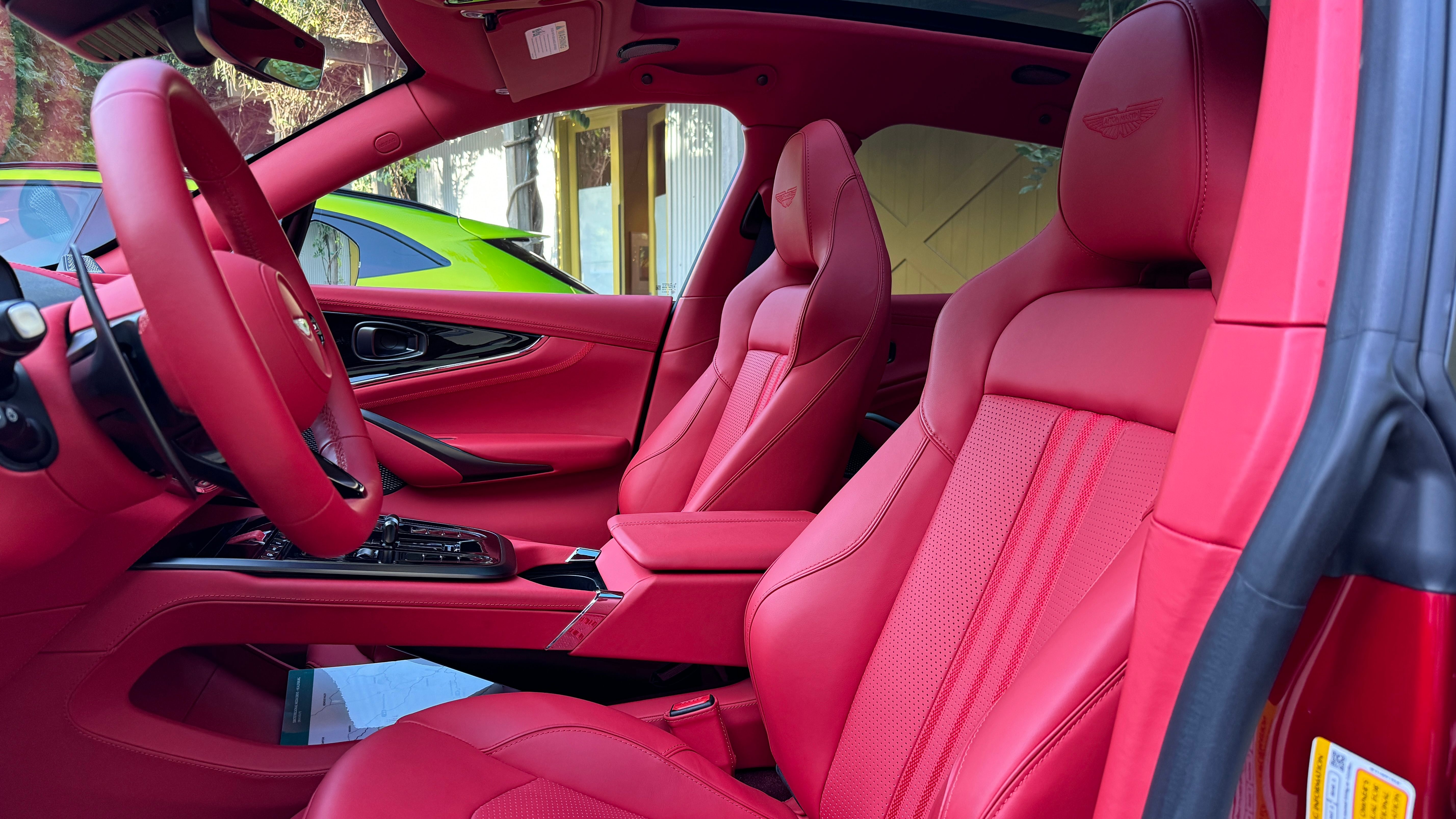 2025 Aston Martin DBX 707 front seats red