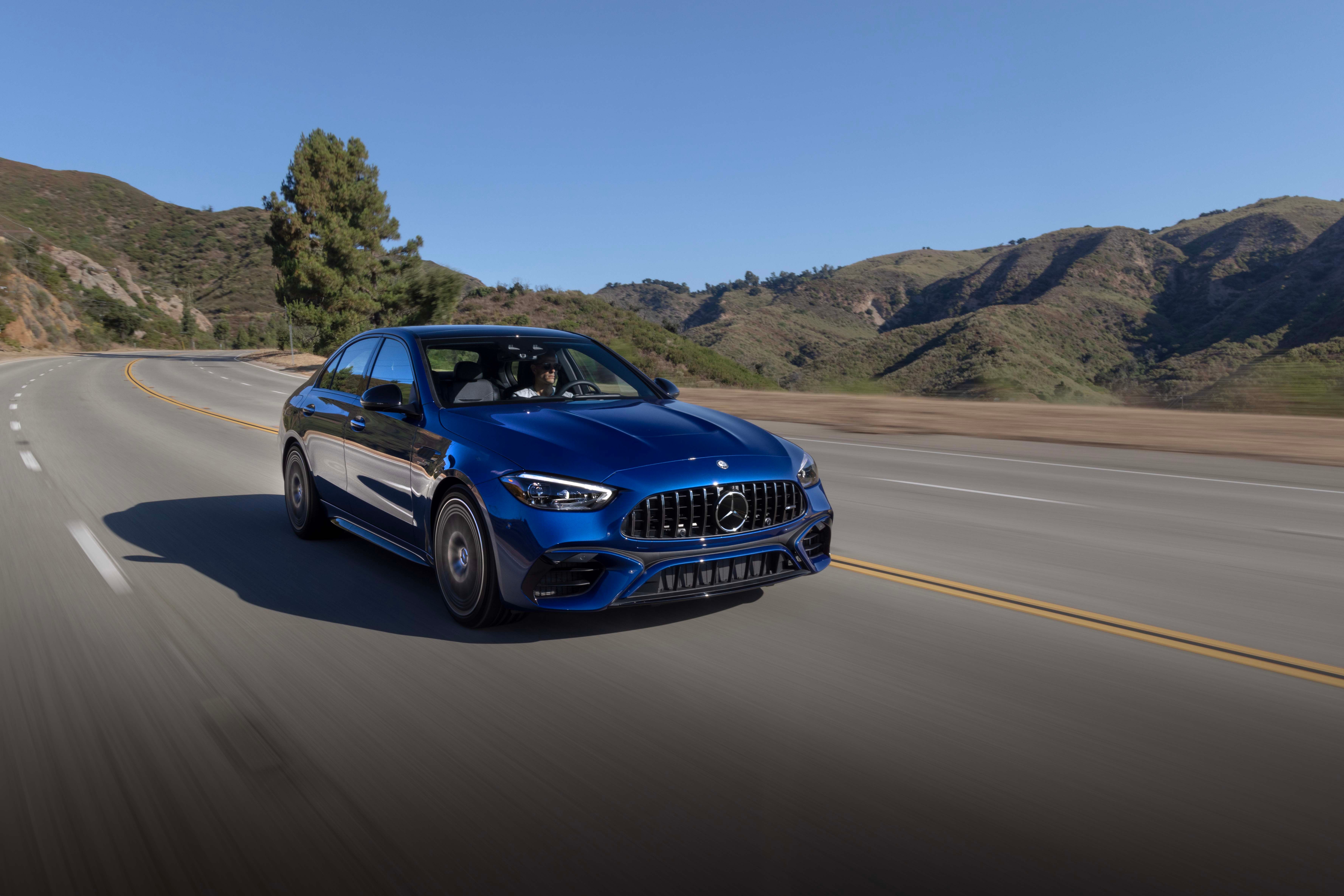 2024 Mercedes-AMG C63 front in motion