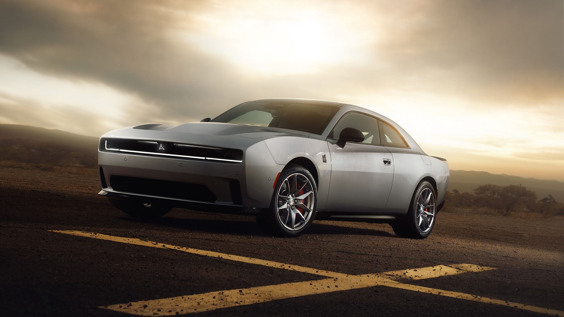 A front view of the Dodge Charger Daytona