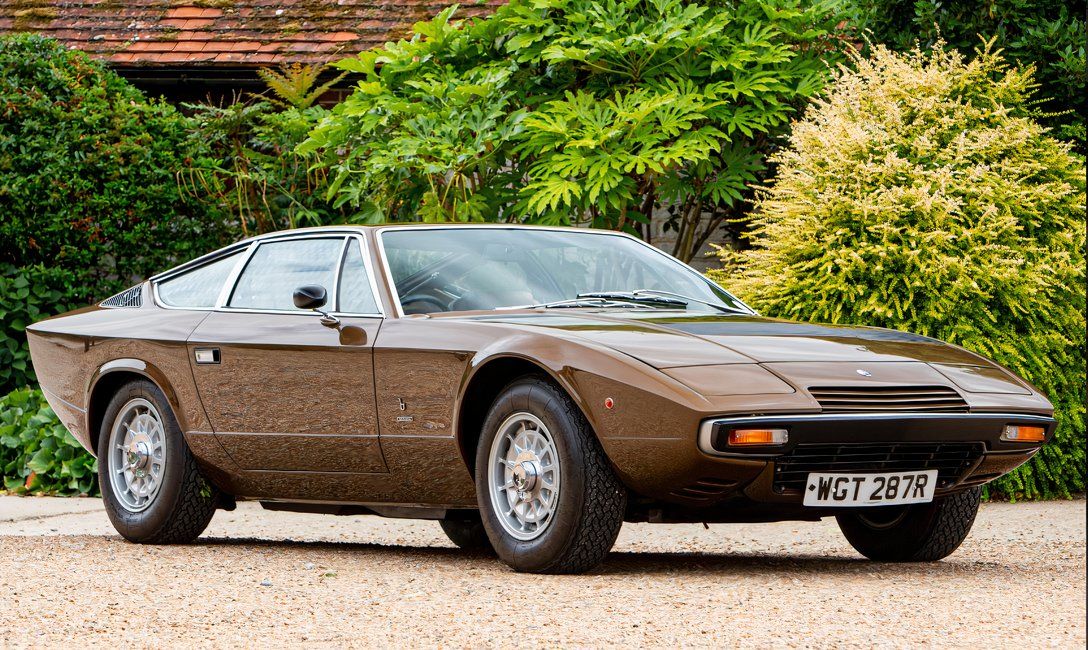 Maserati Khamsin, Brown, Front Quarter View