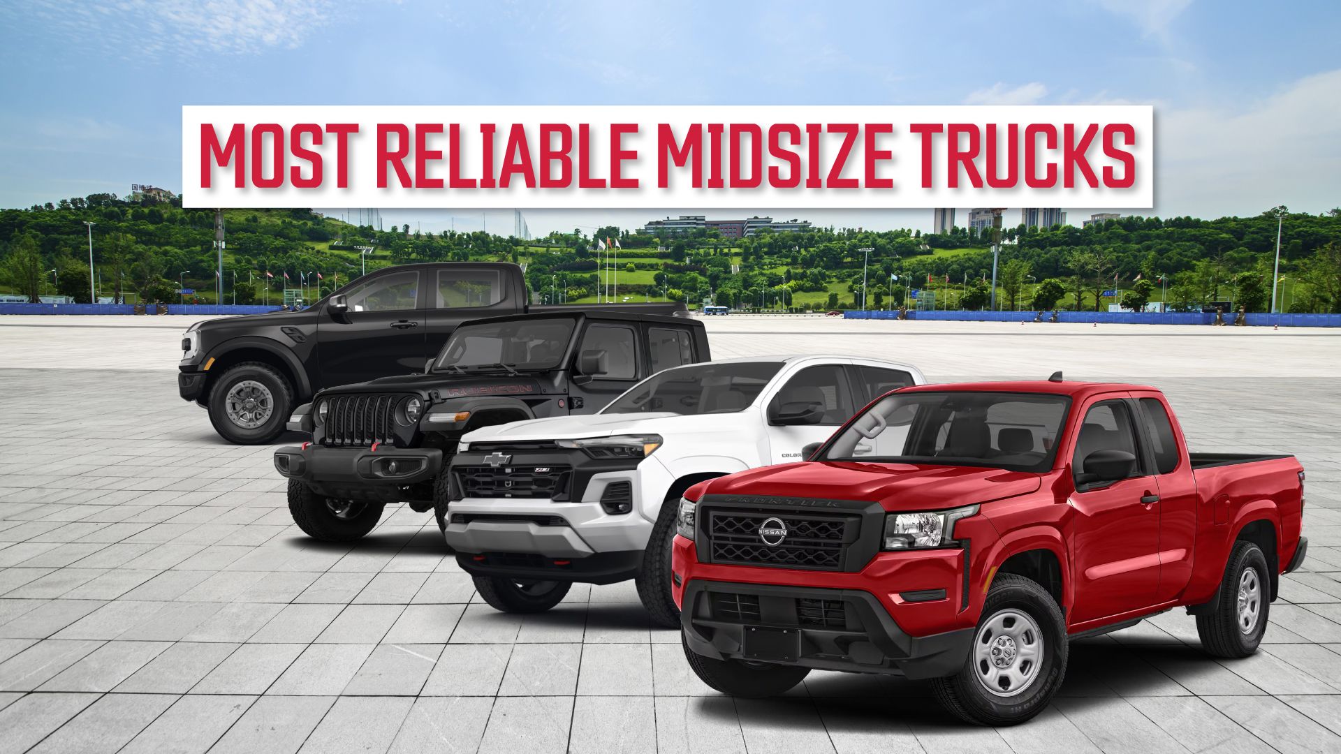 The most reliable midsize pickup trucks in 2024 in the USA.