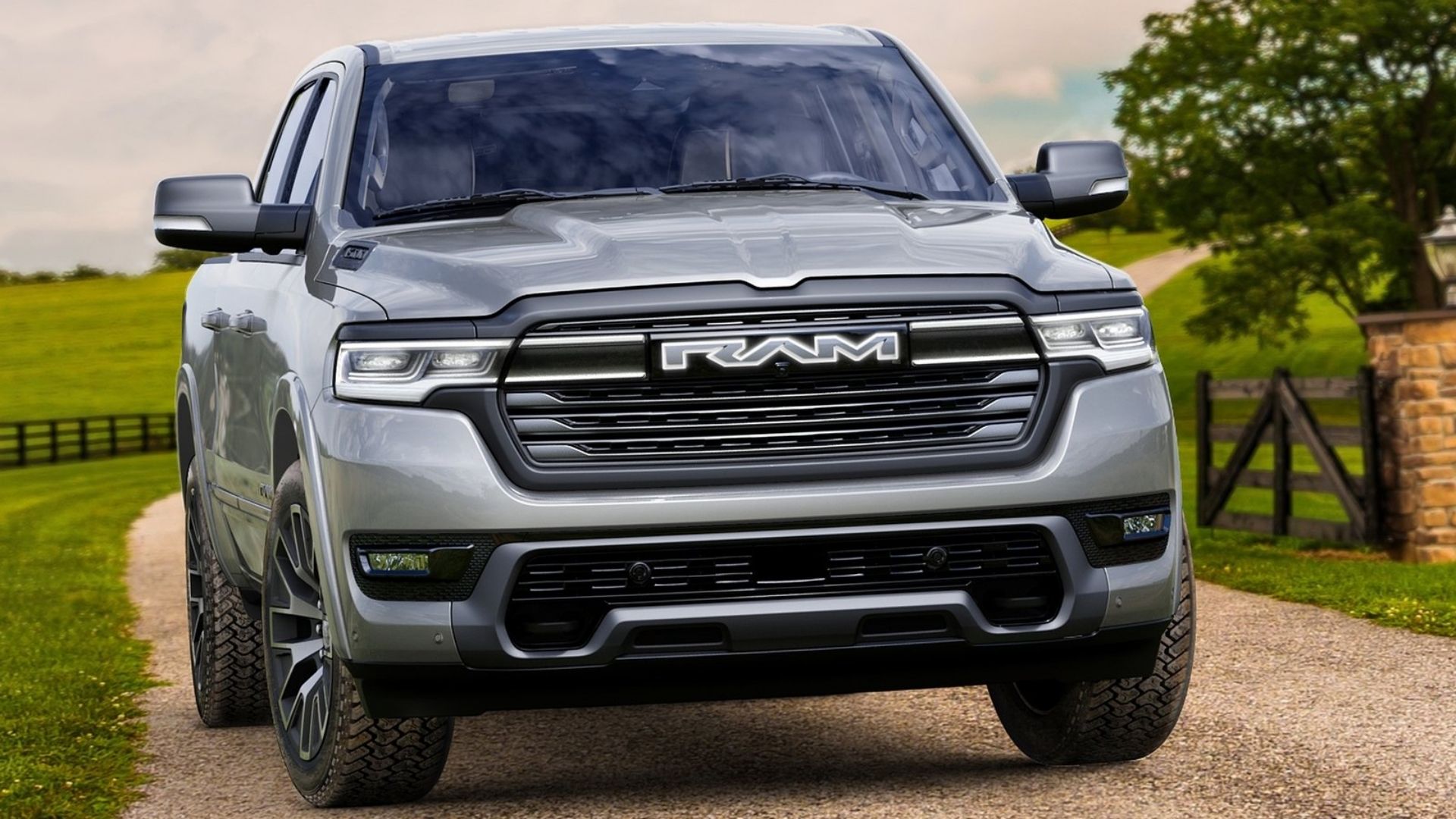 Ram 1600 ramcharger front gray