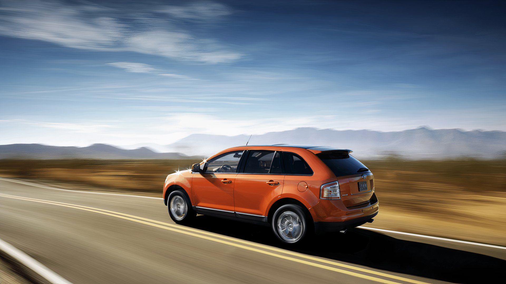 2008 Ford Edge orange