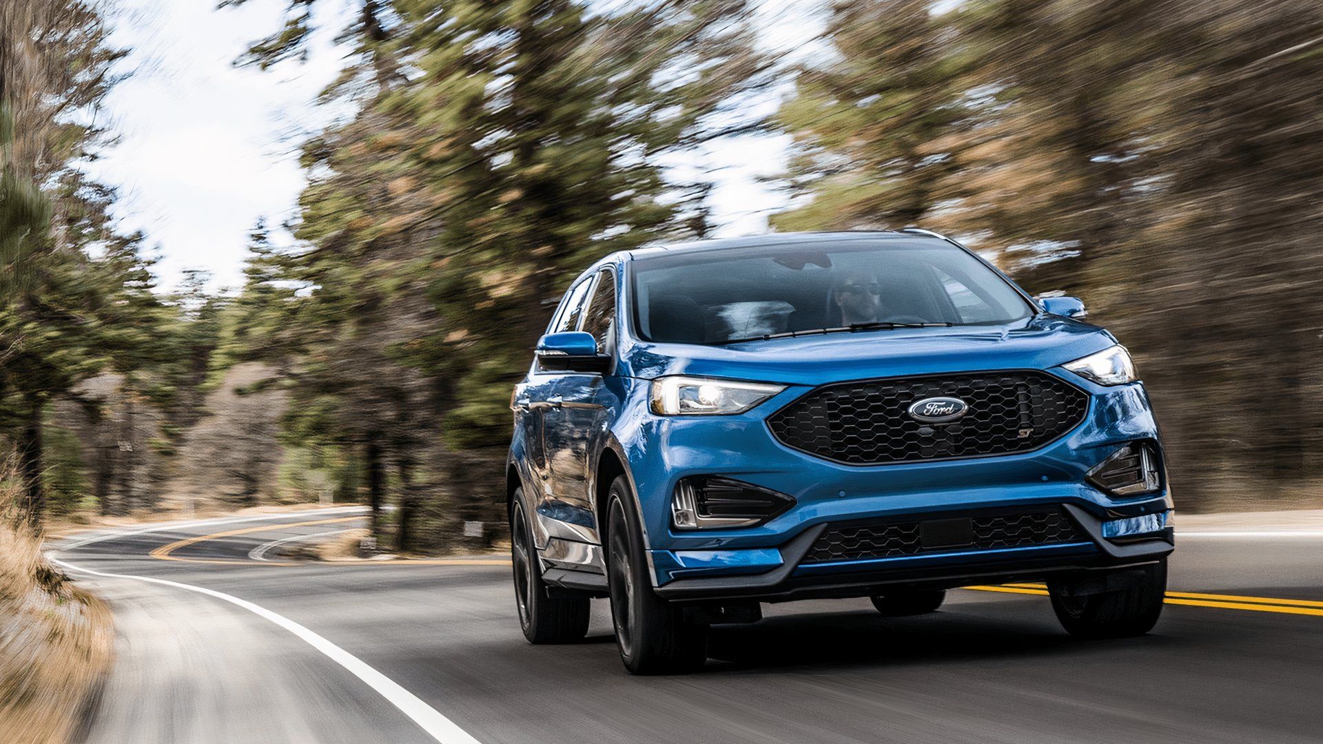 2019 Ford Edge ST blue