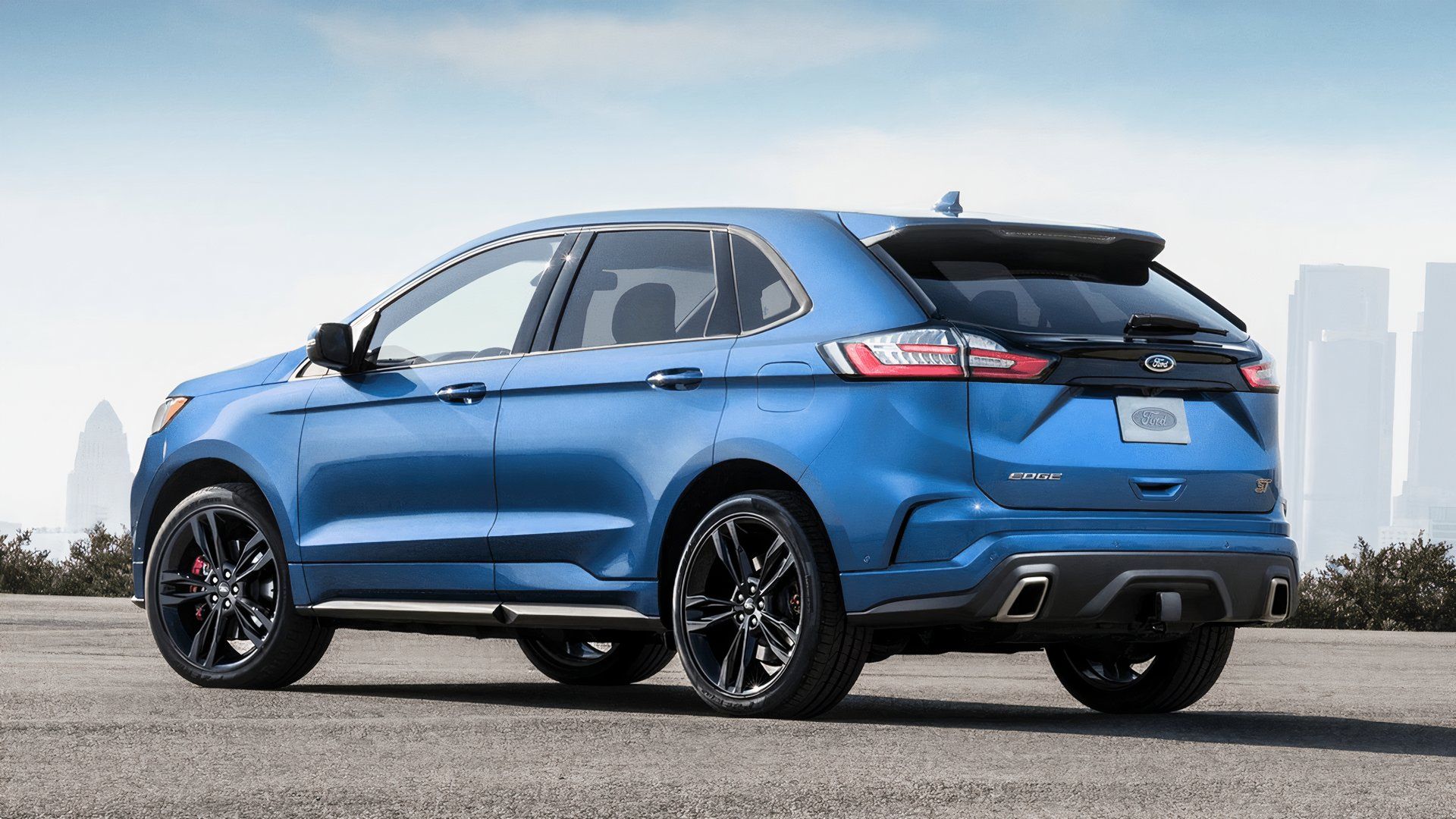 2019 Ford Edge ST blue