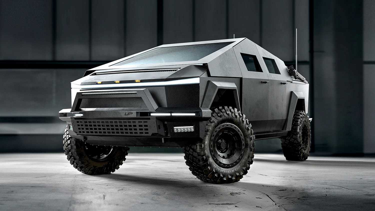 tesla-cybertruck-military-tactical-unplugged-performance-up-fit-archimedes-defense-front-quarter-beauty-shot pentagon big tech tesla cybertruck: 2026 Era for Defense Revolution and Technology