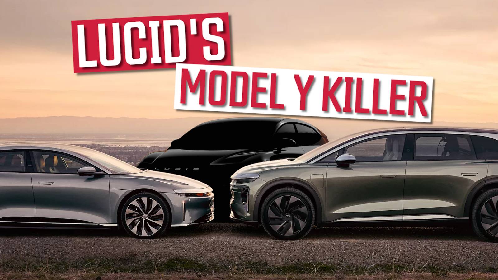 Video: Lucid Shares First Glimpse Of Affordable Tesla Model Y Beater