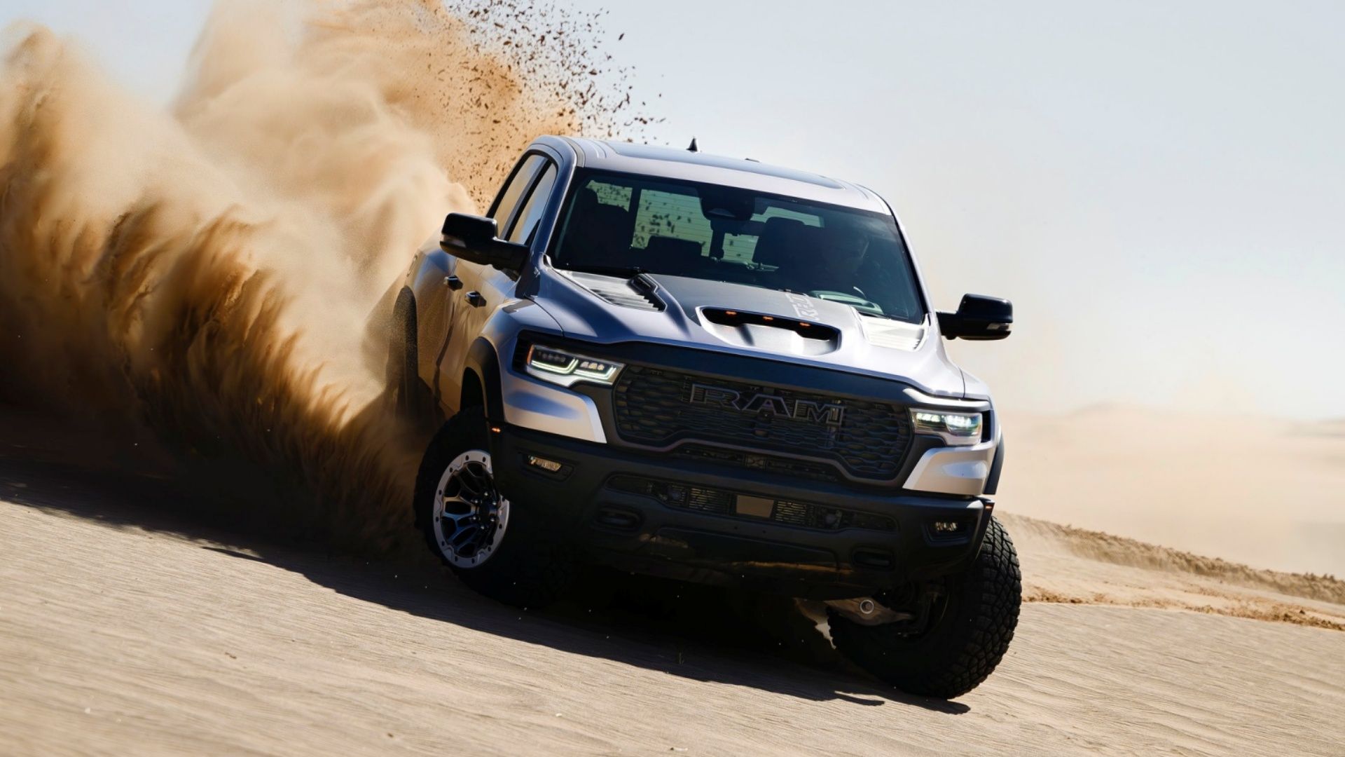 The 2025 Ram 1500 RHO in dunes