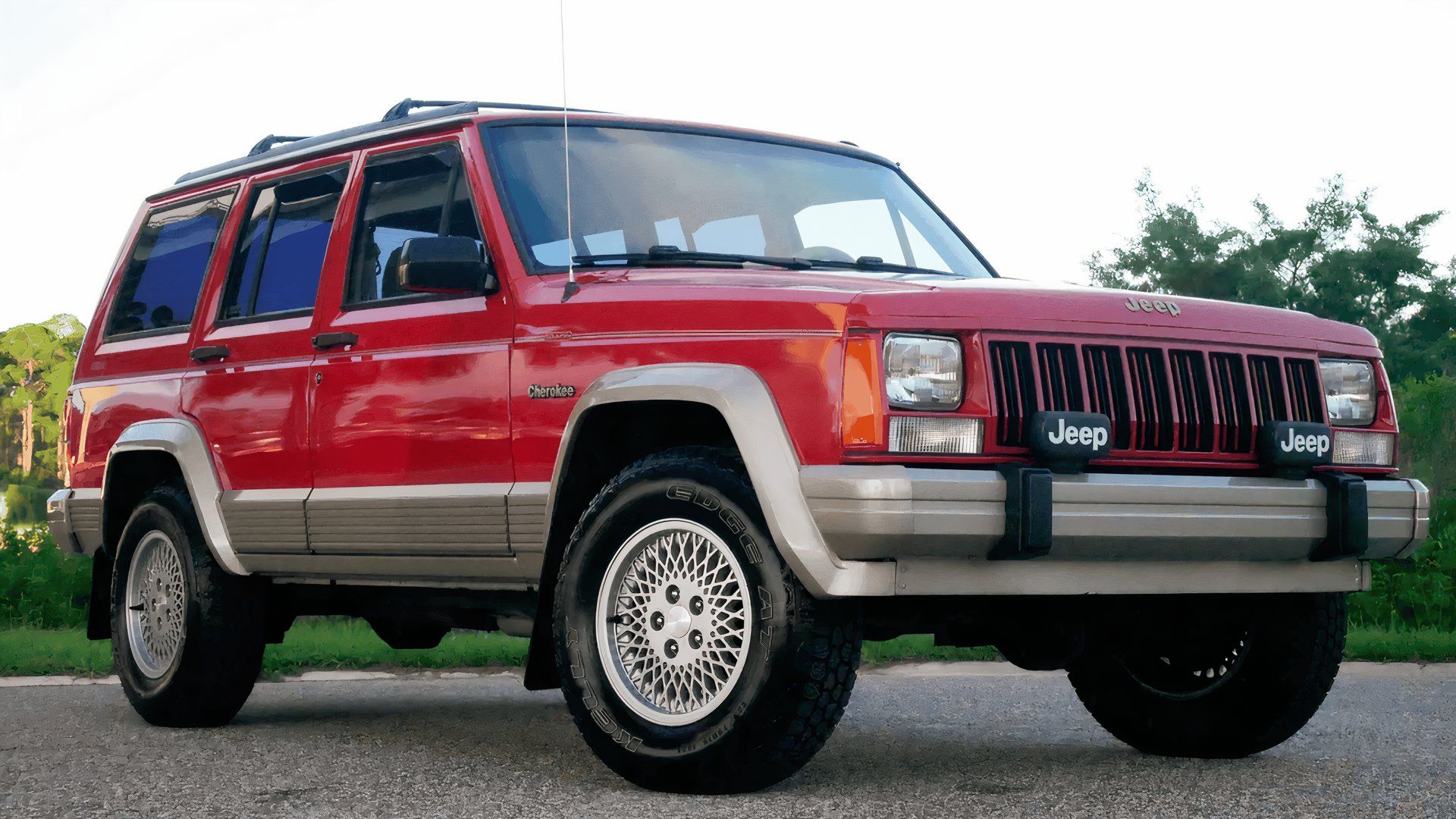 Jeep Cherokee XJ front 1/4