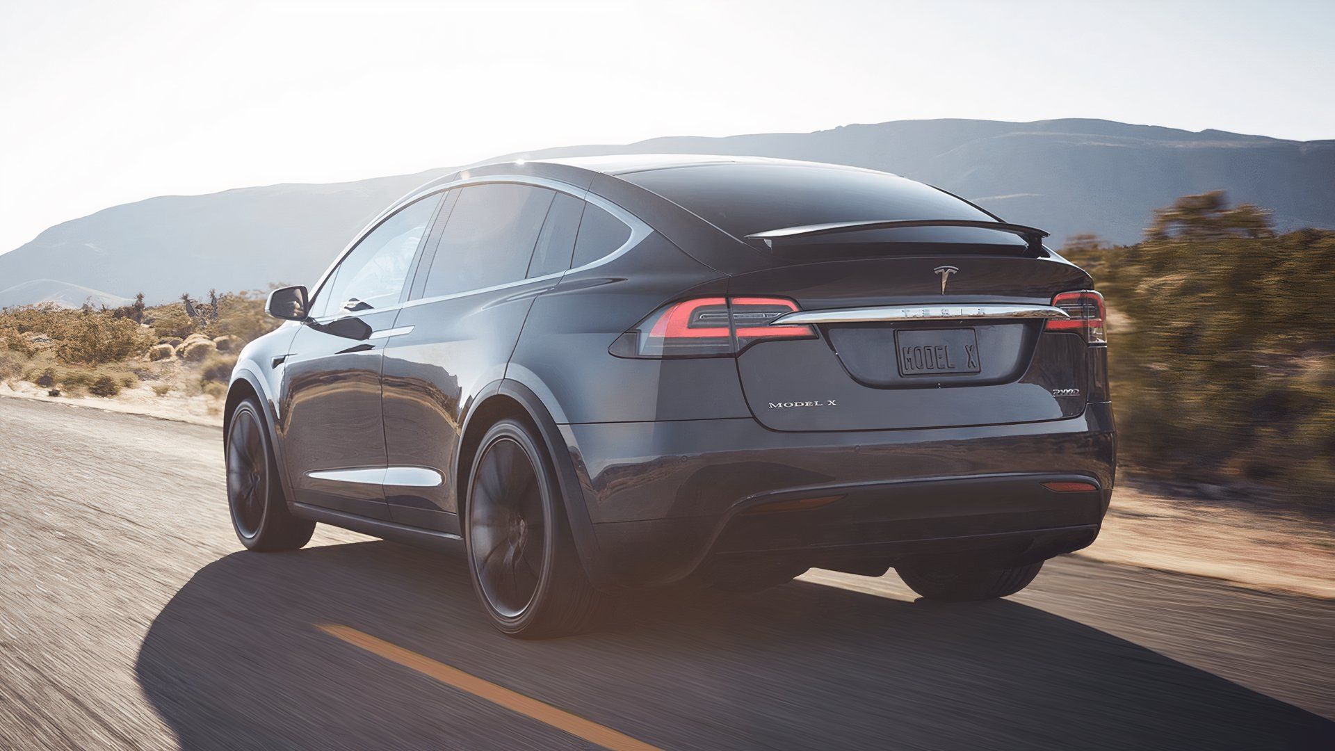 2017 Tesla Model X rear 1/4