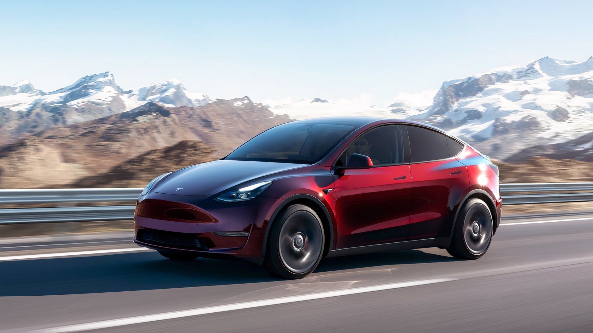 2021 Tesla Model Y front 1/4