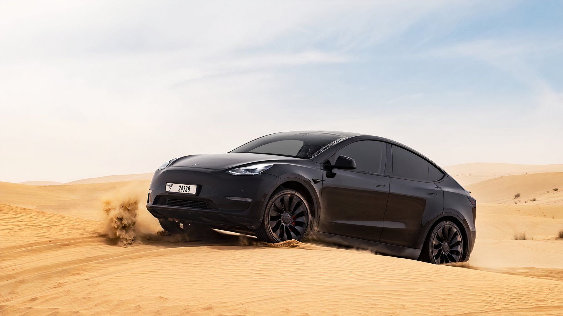 2021 Tesla Model Y front 1/4