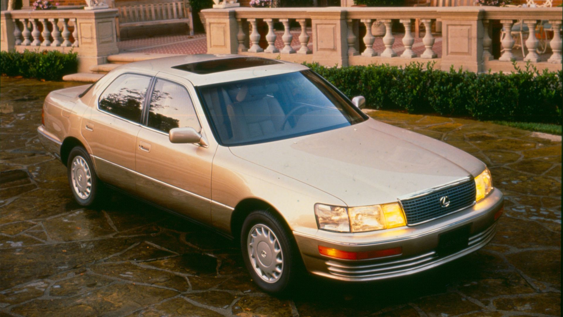 Lexus LS 400 overhead shot