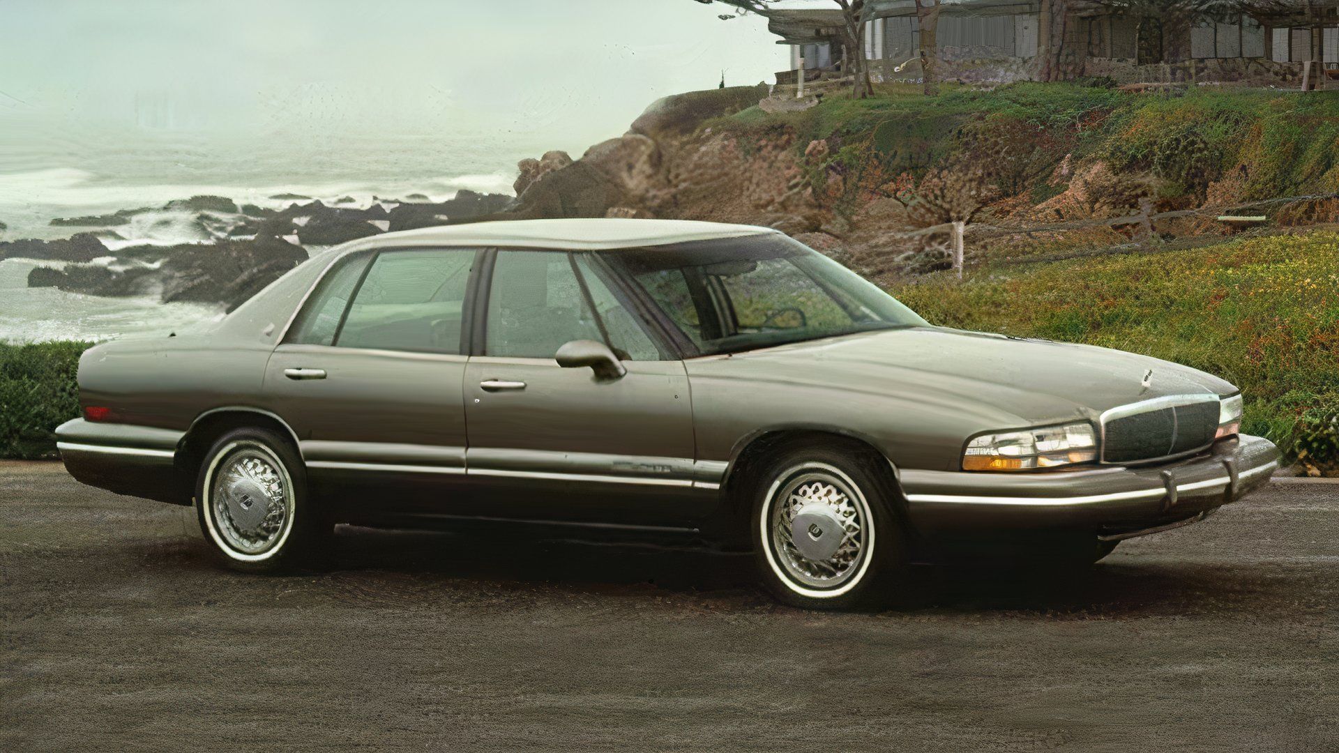 side view of 1996 buick park avenue sedan, parked