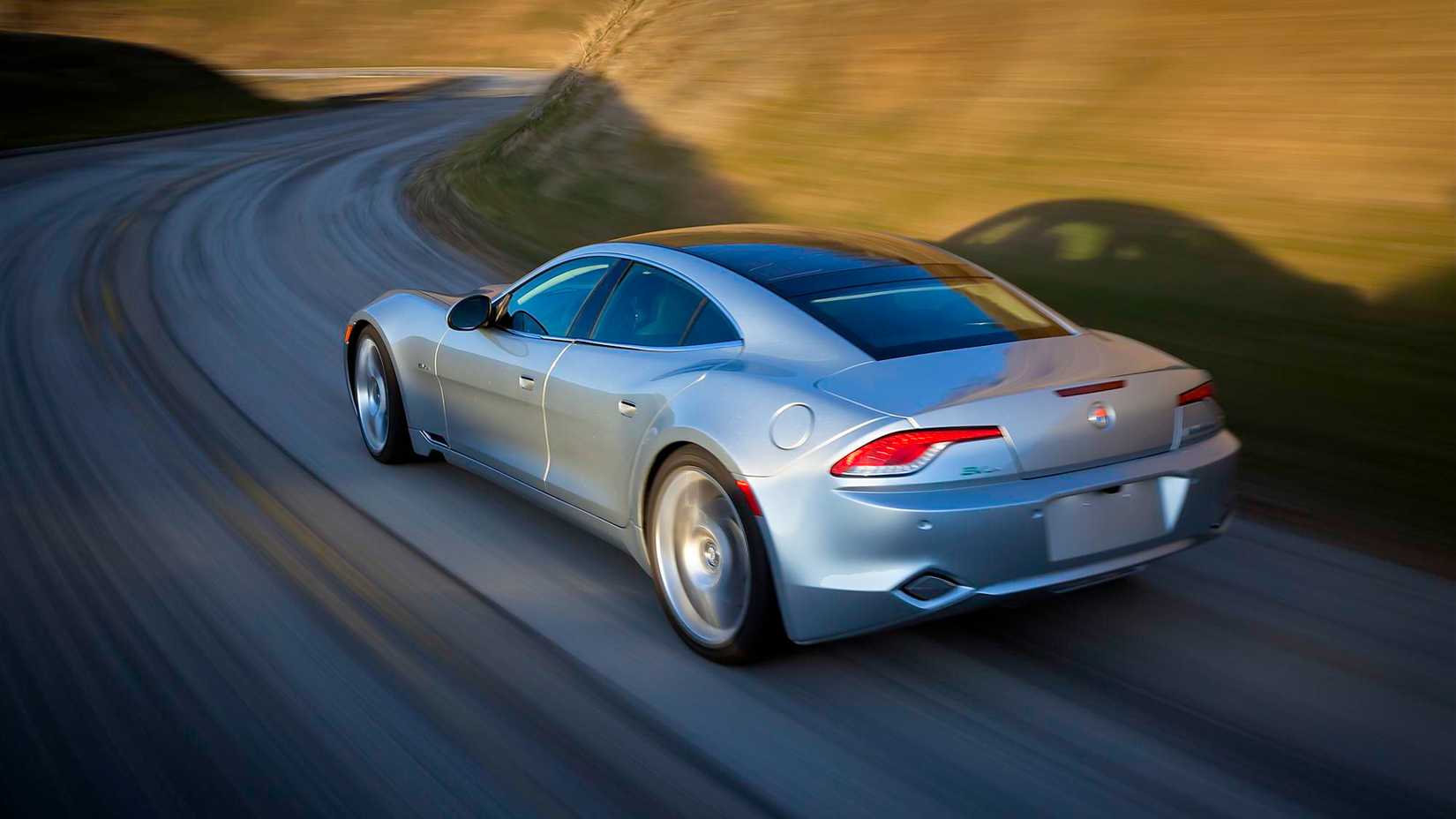 2011-2012 Fisker Karma Sedan Rear Driving