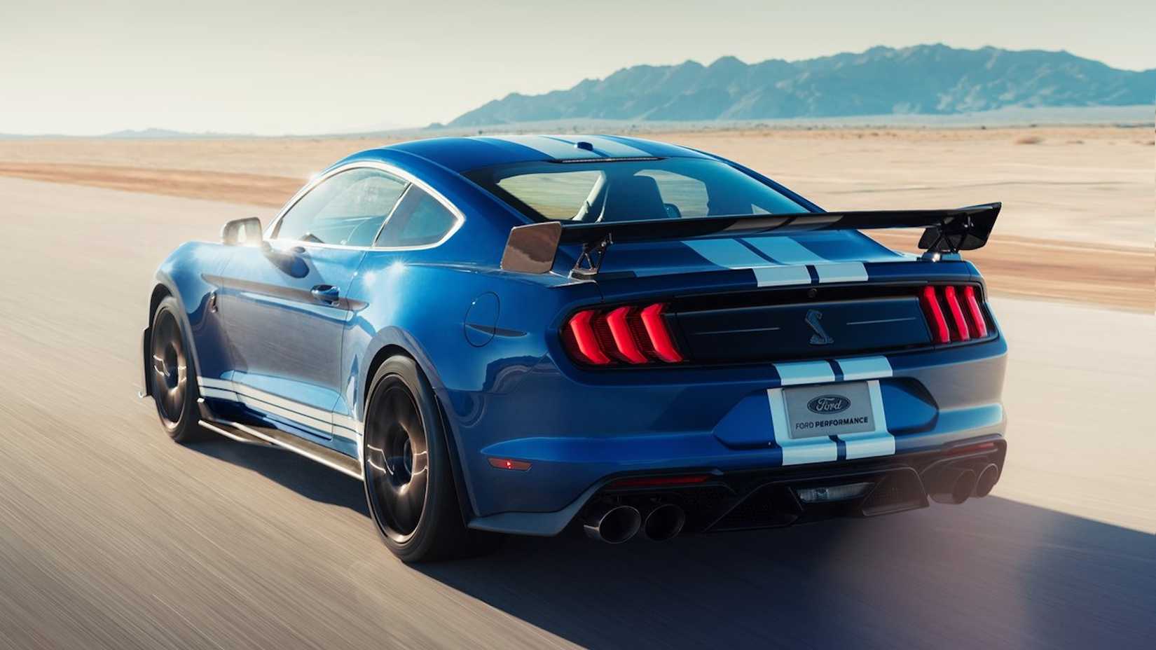 2020 Ford Mustang Shelby GT500 Blue Rear