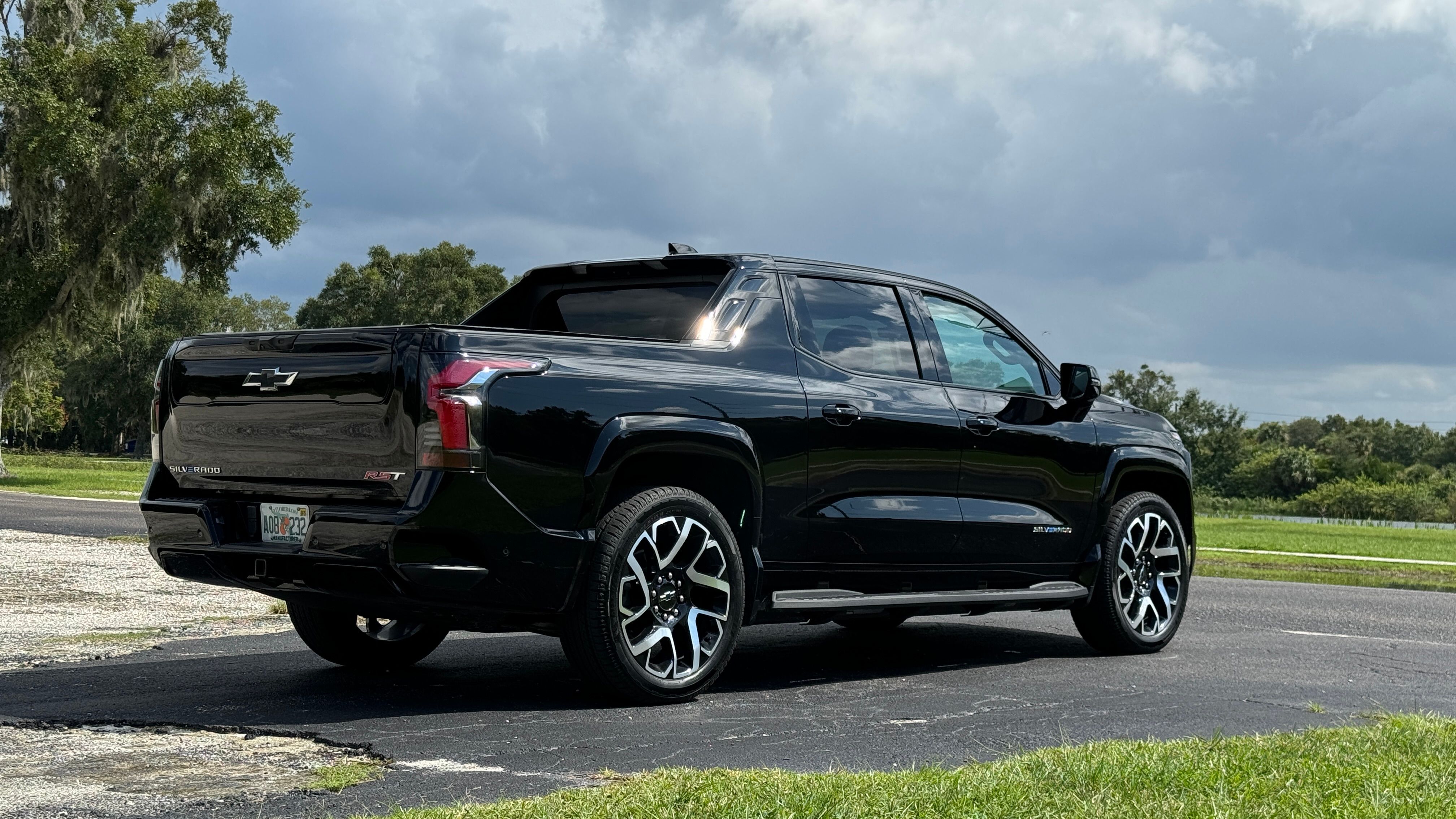 2024 Chevrolet Silverado EV rear 3/4 static