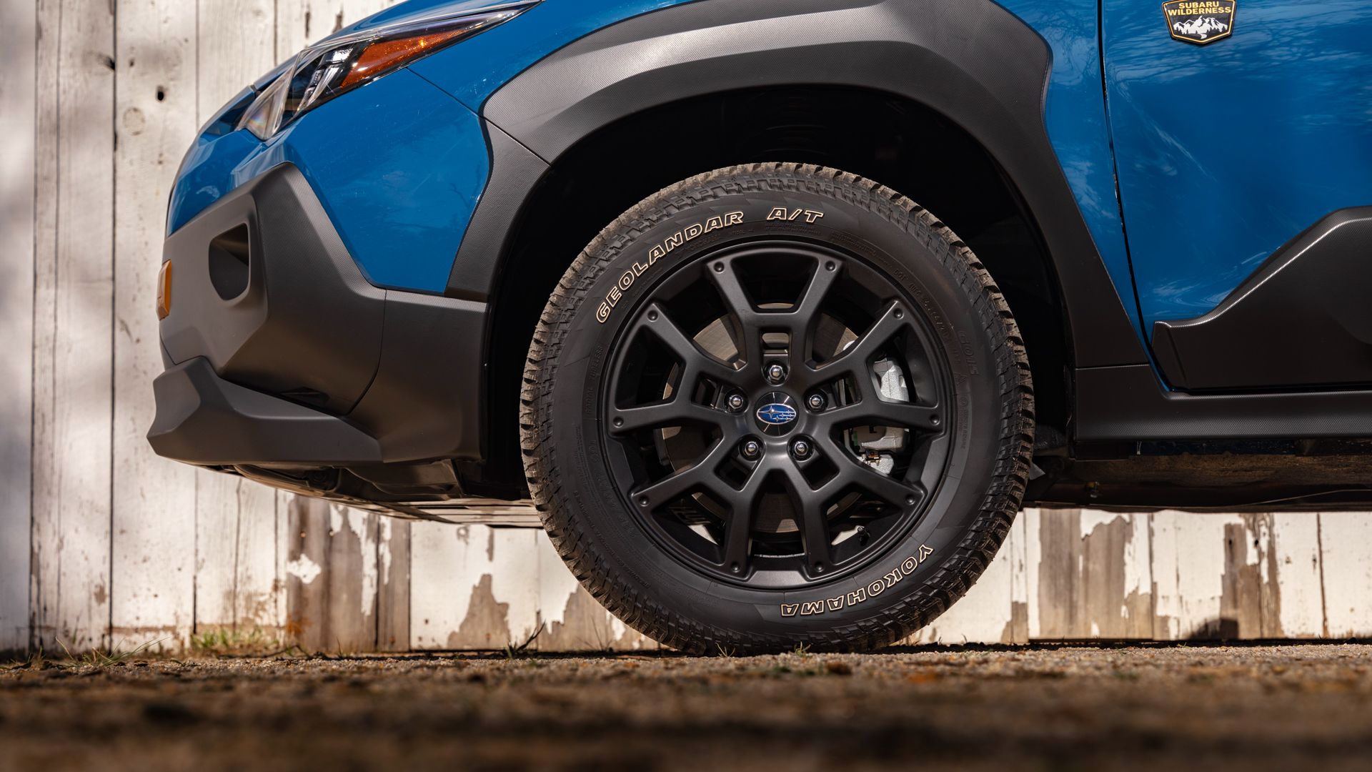 The 2024 Subaru Crosstrek Wilderness front wheel