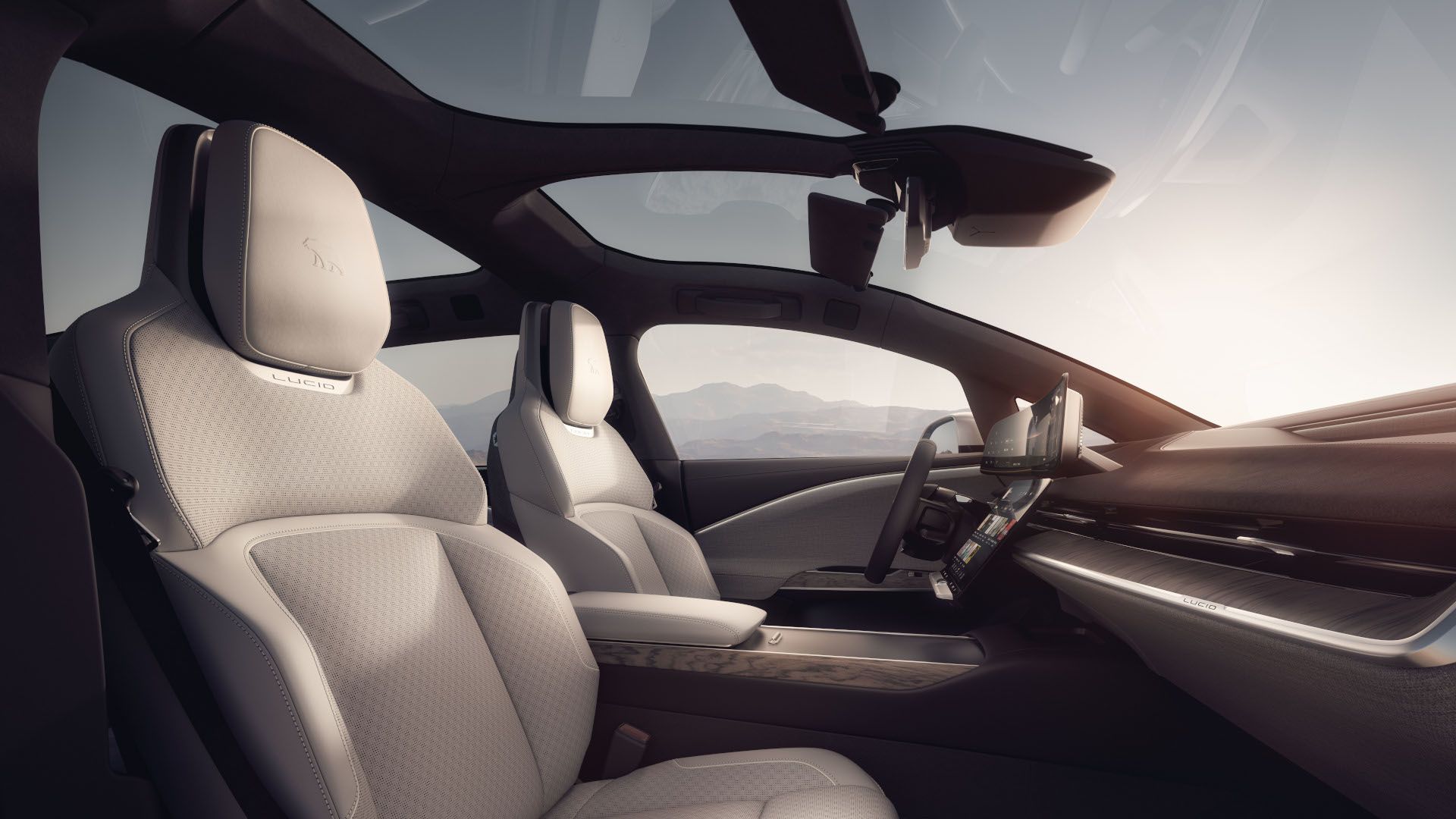 2025 lucid gravity photos interior carbuzz