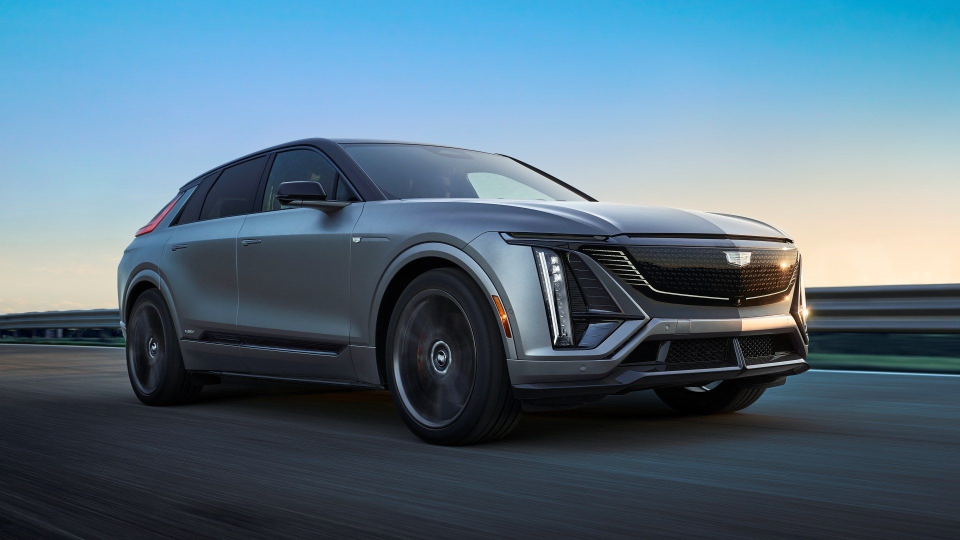 2026 Cadillac Lyriq-V Front Quarter Driving