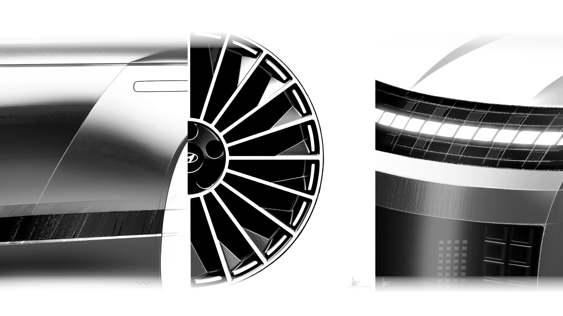 Hyundai Ioniq 9 Design Detail Sketch