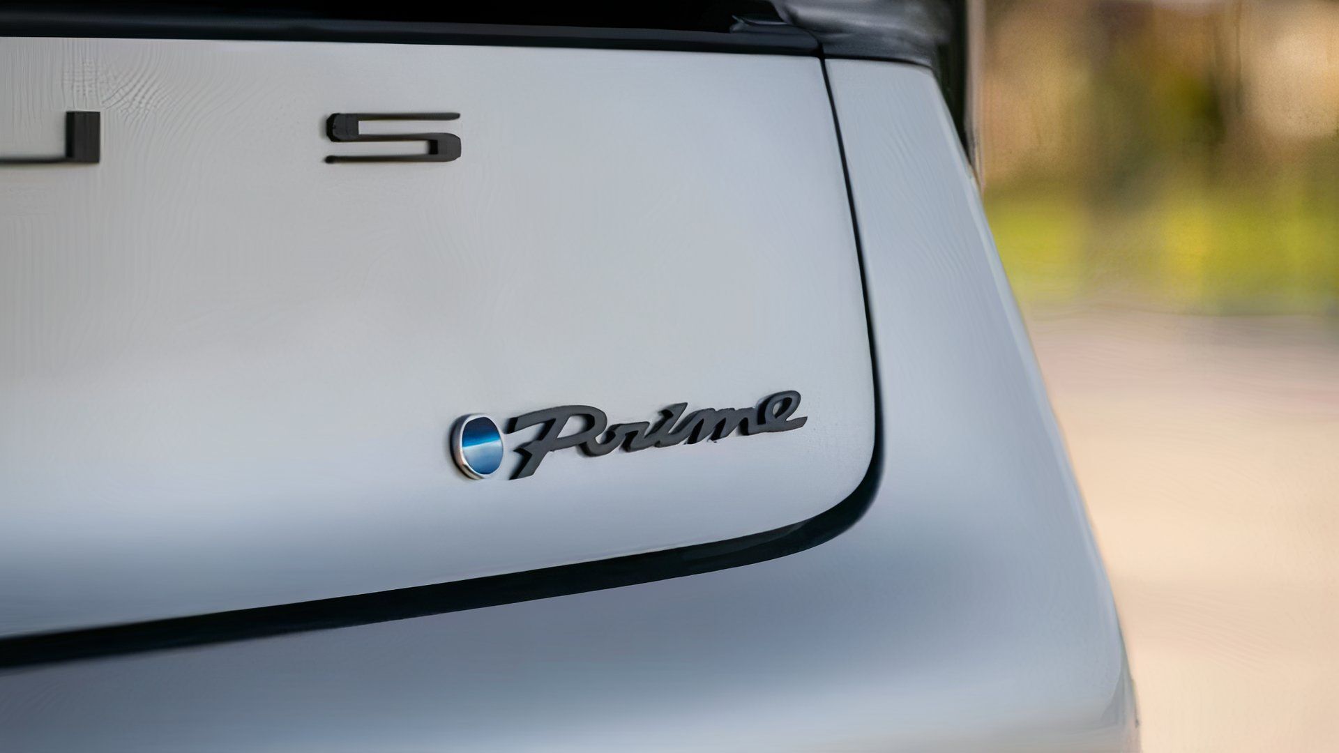 2024 Toyota Prius Prime White Rear Badge