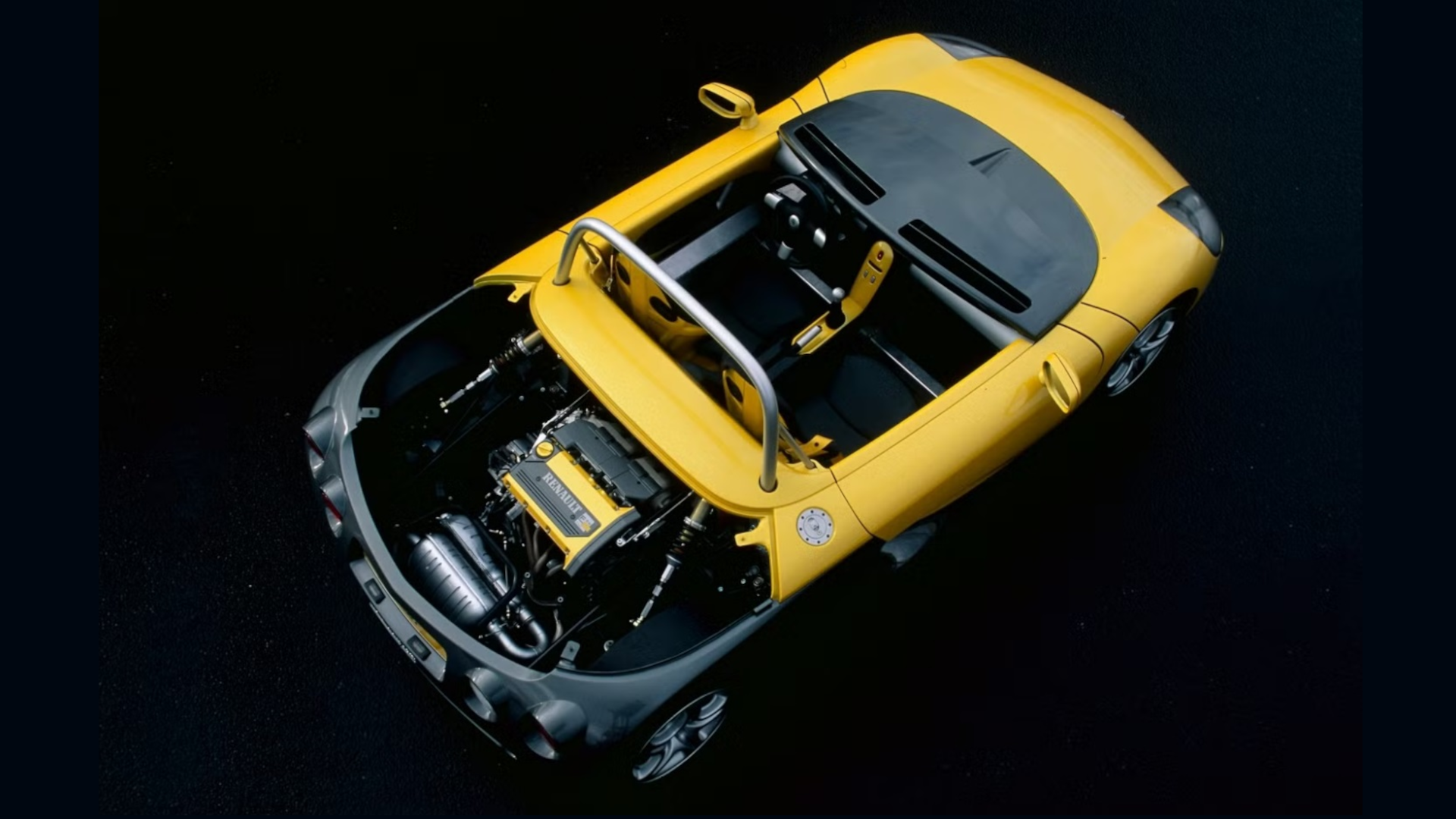 renault sport spider top view