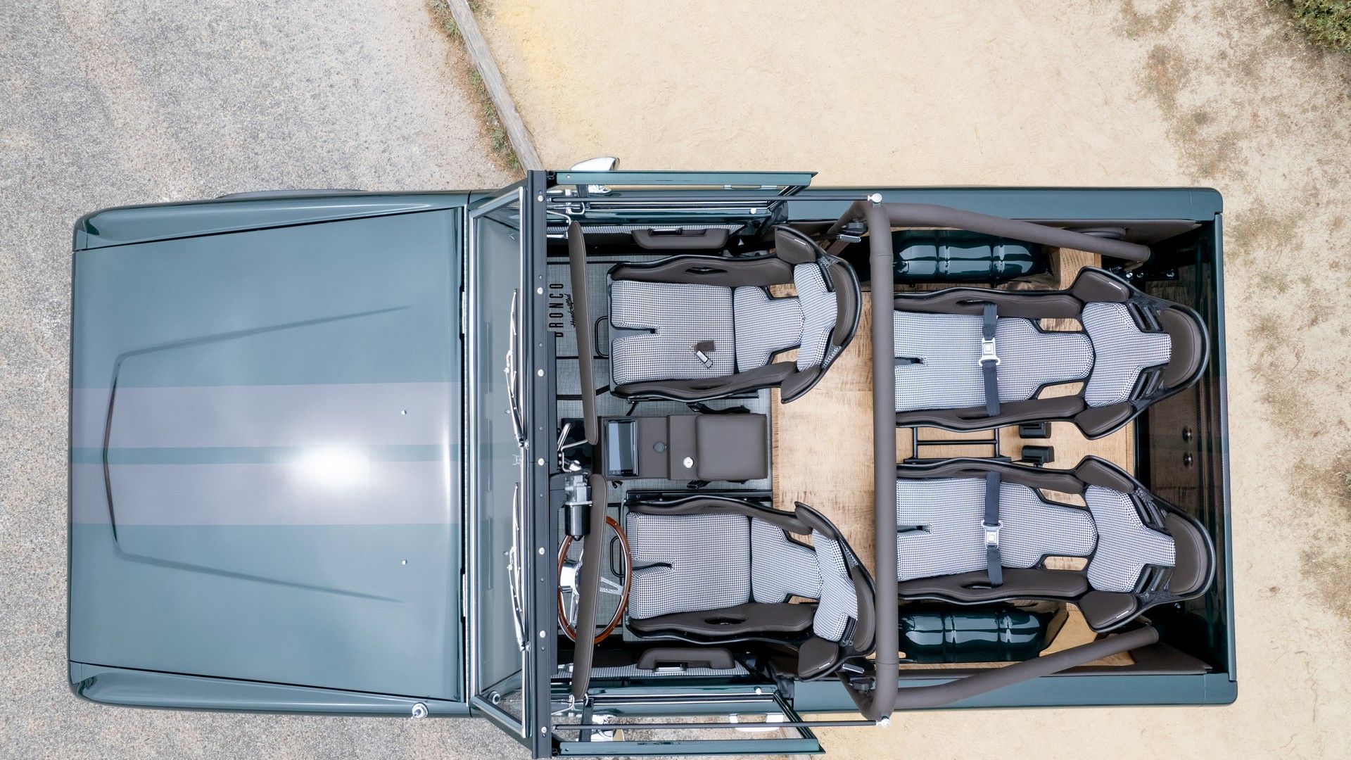 A top down view of the Shelby Super SUV