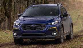 2024 Subaru Crosstrek Blue Front Angle Off-Road