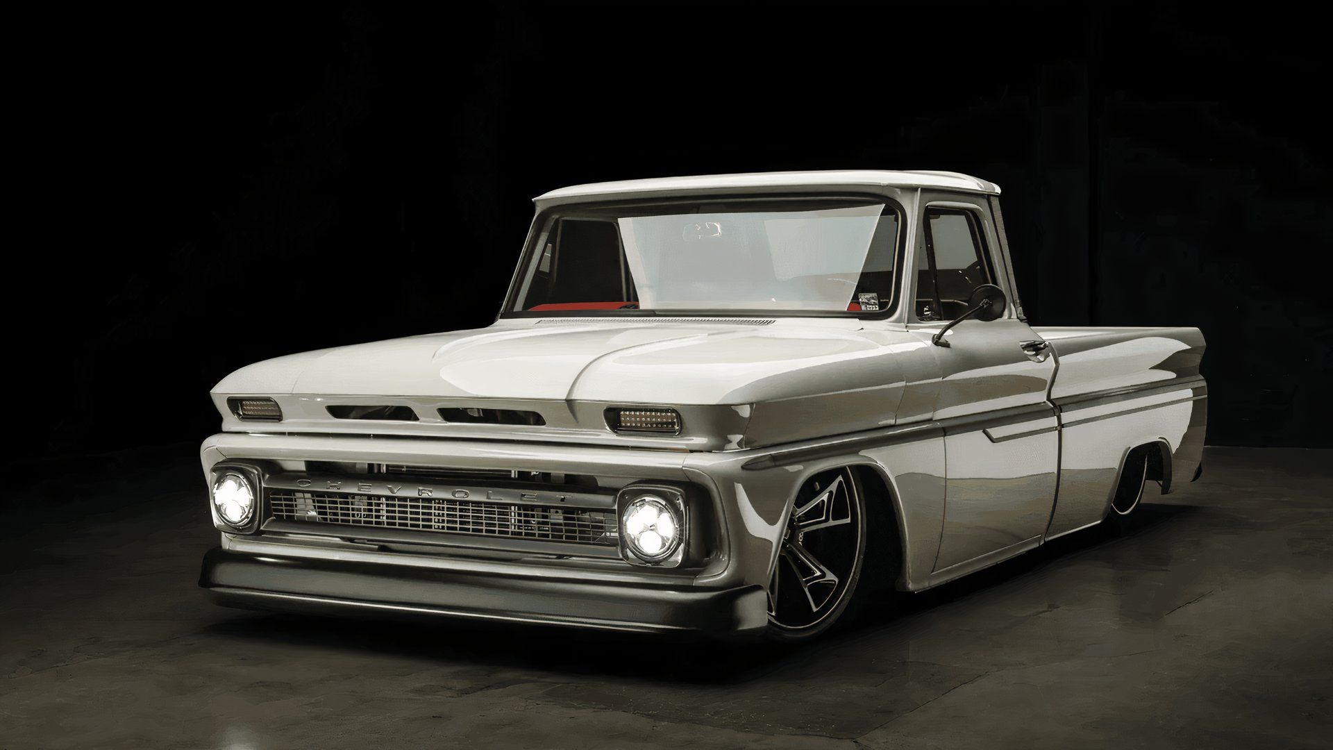 First-Generation Chevrolet C10 Pickup Truck front 1/4 modified