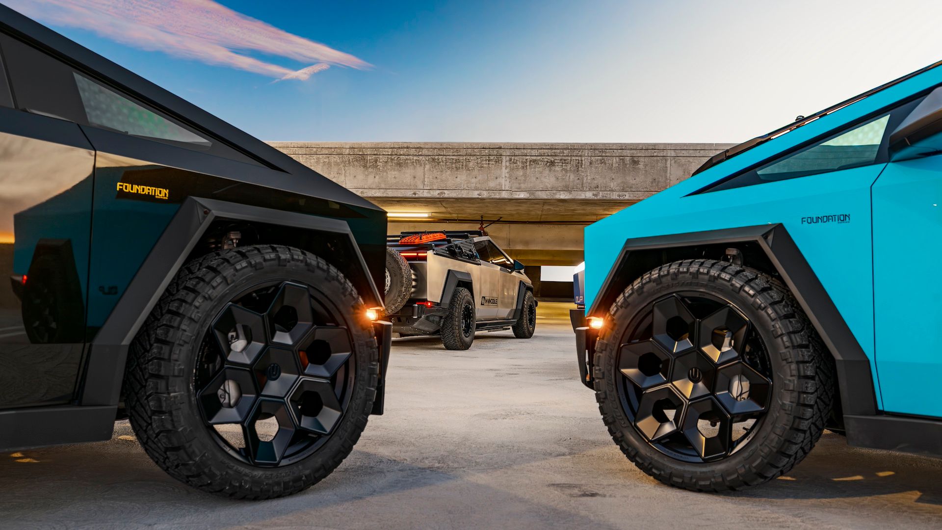 Unplugged Performance Brings 7,200-HP Worth Of Modified Cybertrucks To SEMA